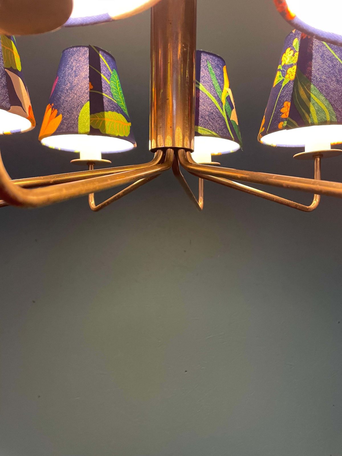 A Mid Century Chandelier By Th Valentiner For Poul Dinesen Of Denmark photo vinterior