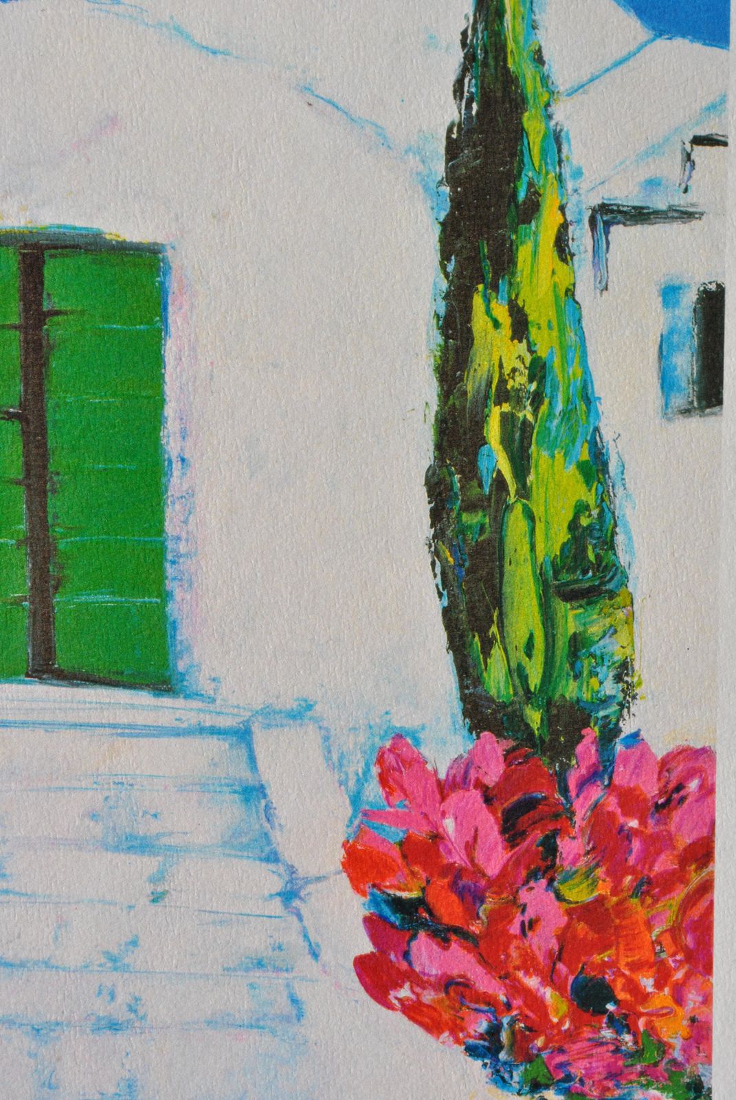 Serge Fenechriviera : View On Cyclades   Original Lithograph, Handsigned & Ltd /3901982 photo 133.0