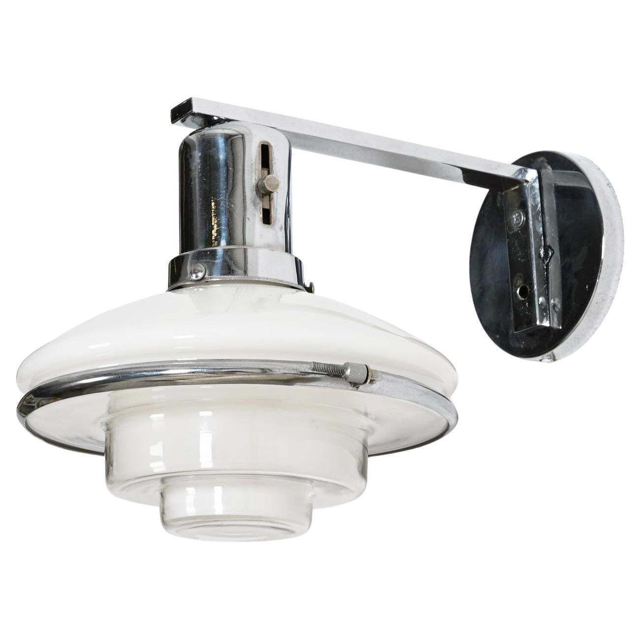 Rare Megaphos Sistrah Wall Lamp By C.F Otto Mueller
