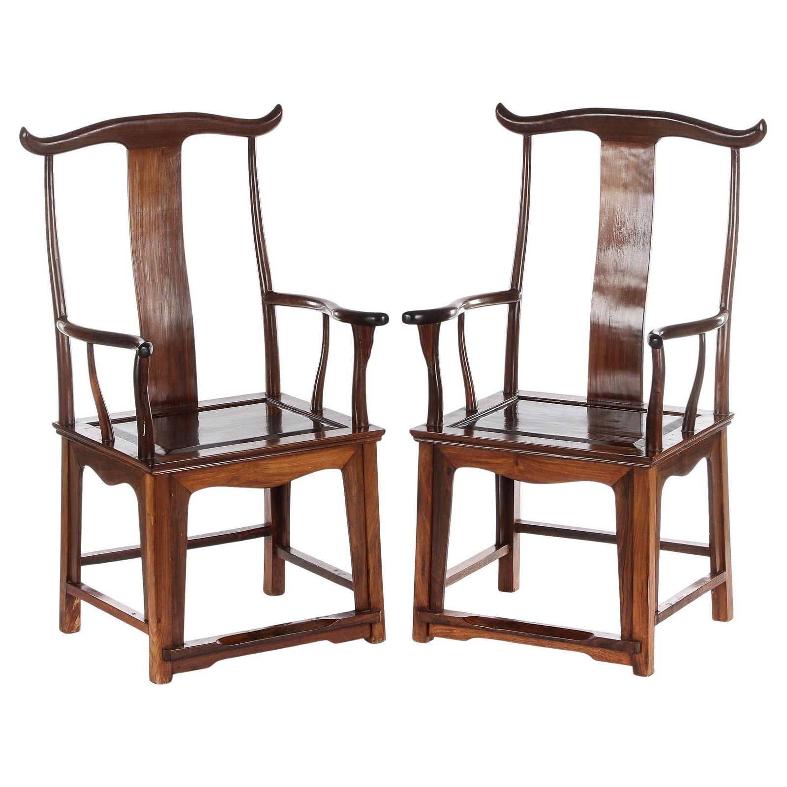 Set Of Two Chinese Huanghuali Side Chairs