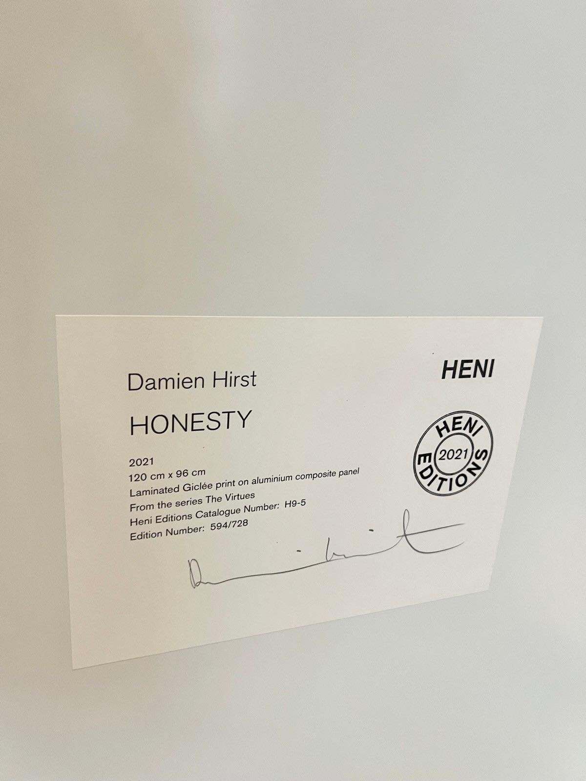 Damien Hirstdamien Hirst   Honesty (From The Virtues Series)2021 photo furniture