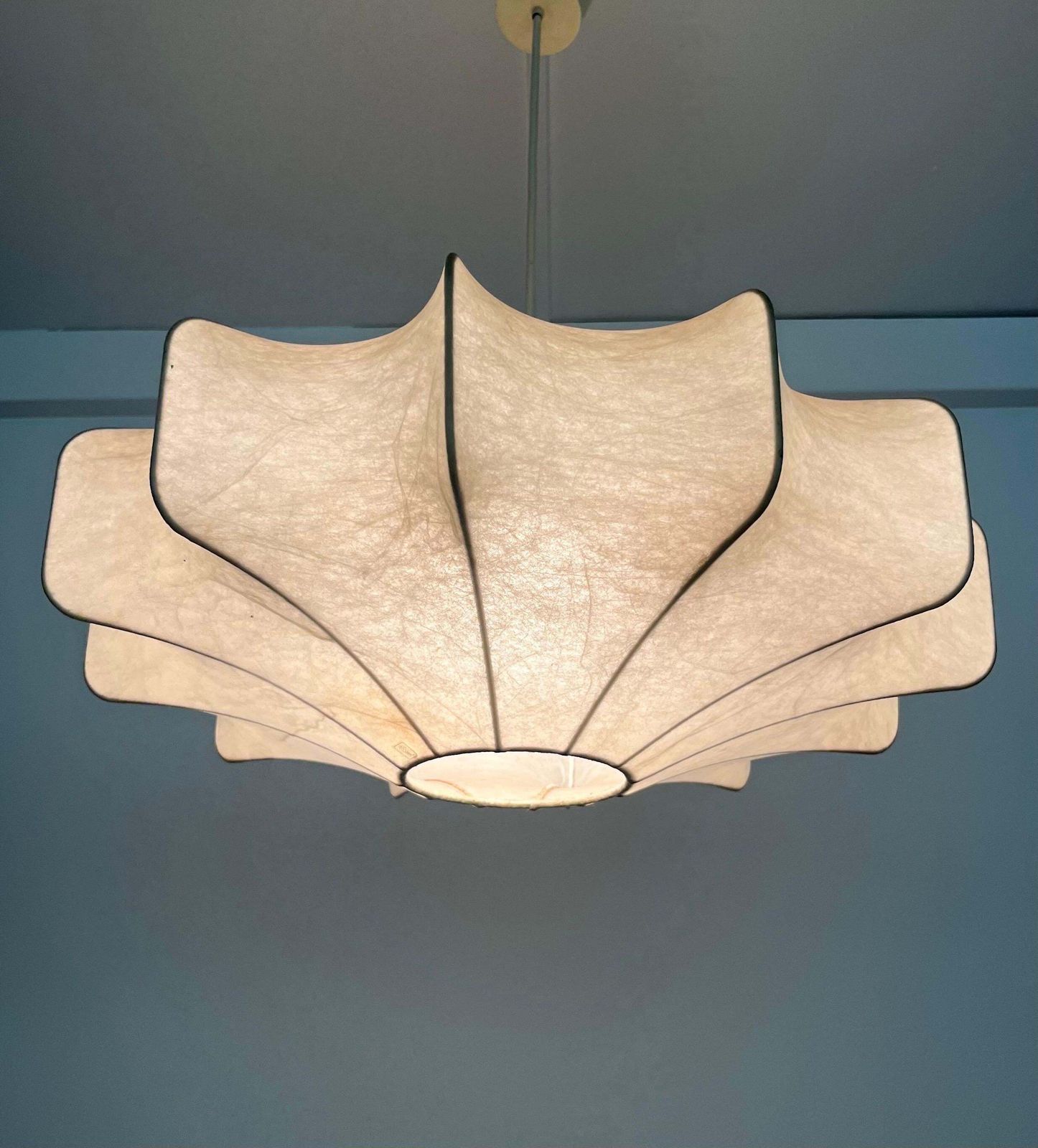 German Mid Century "Cocoon" Chandelier By Goldkant Leuchten, 1960s photo Lighting