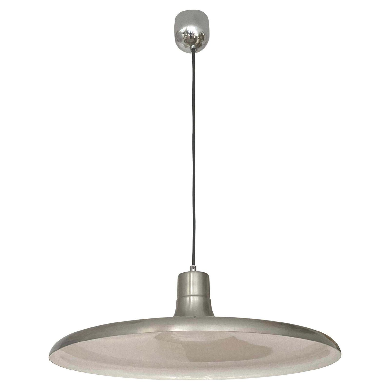 Mid Century Metal Chandelier By Leonardo Marelli For Estiluz, 1970s
