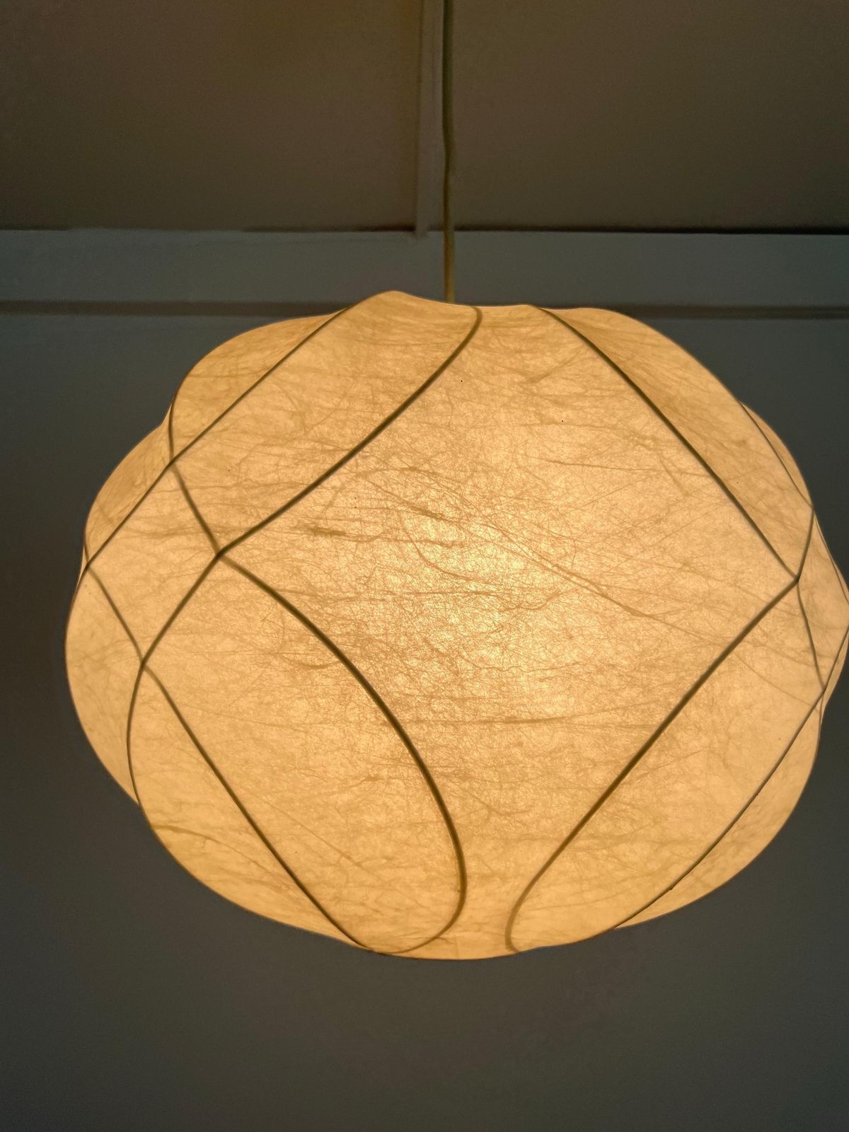 German Mid Century Cocoon Chandelier By Friedel Wauer For Goldkant, 1960s photo Lighting