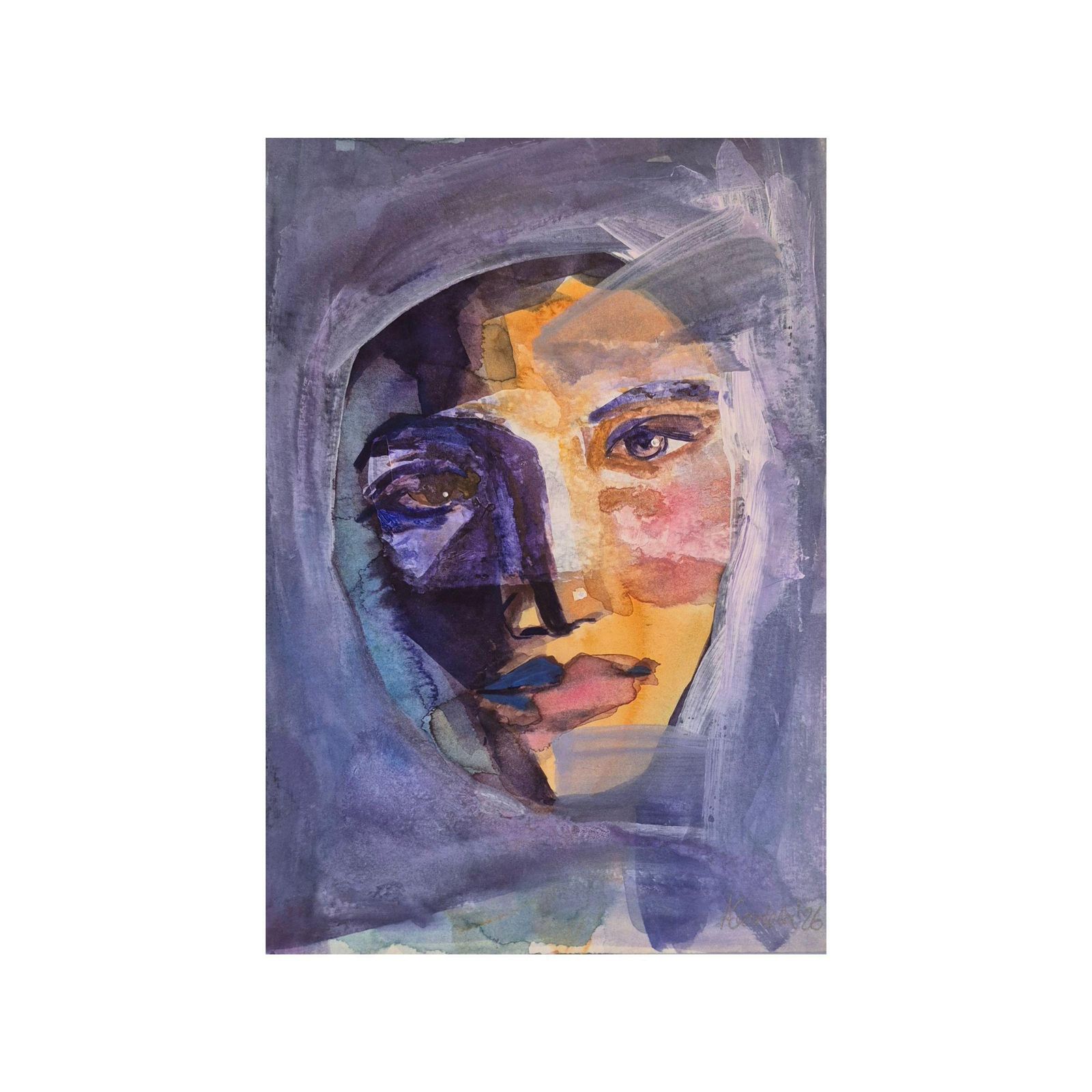 Anna Masiul Gozdeckaimprovisations, Contemporary Painting, Acrylic On Paper, Polish Artist2026 photo furniture