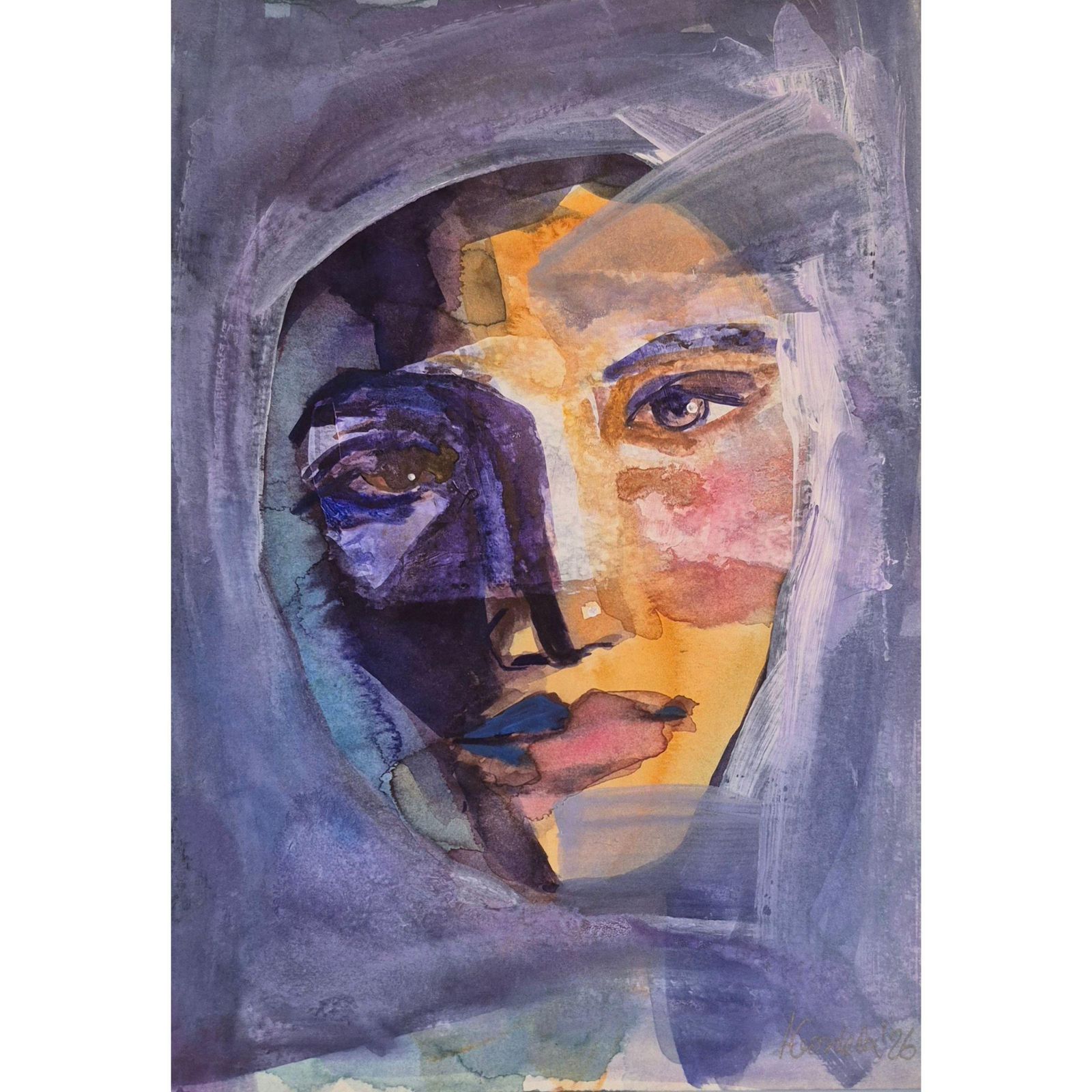 Anna Masiul Gozdeckaimprovisations, Contemporary Painting, Acrylic On Paper, Polish Artist2026 photo for sale