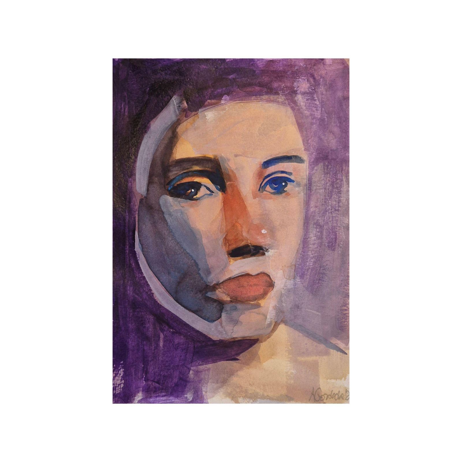 Anna Masiul Gozdeckaimprovisations, Contemporary Painting, Acrylic On Paper, Polish Artist2026 photo furniture