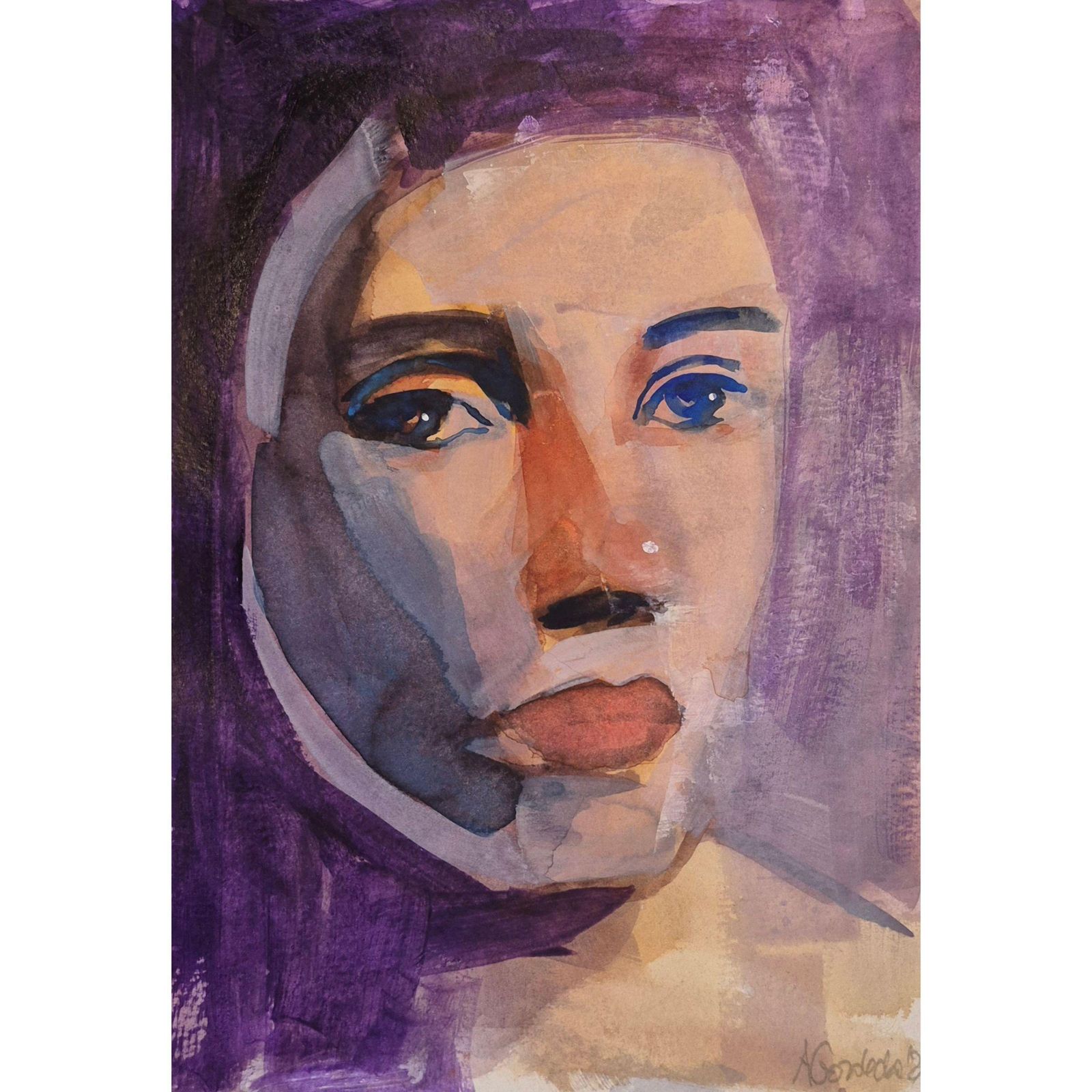 Anna Masiul Gozdeckaimprovisations, Contemporary Painting, Acrylic On Paper, Polish Artist2026 photo for sale