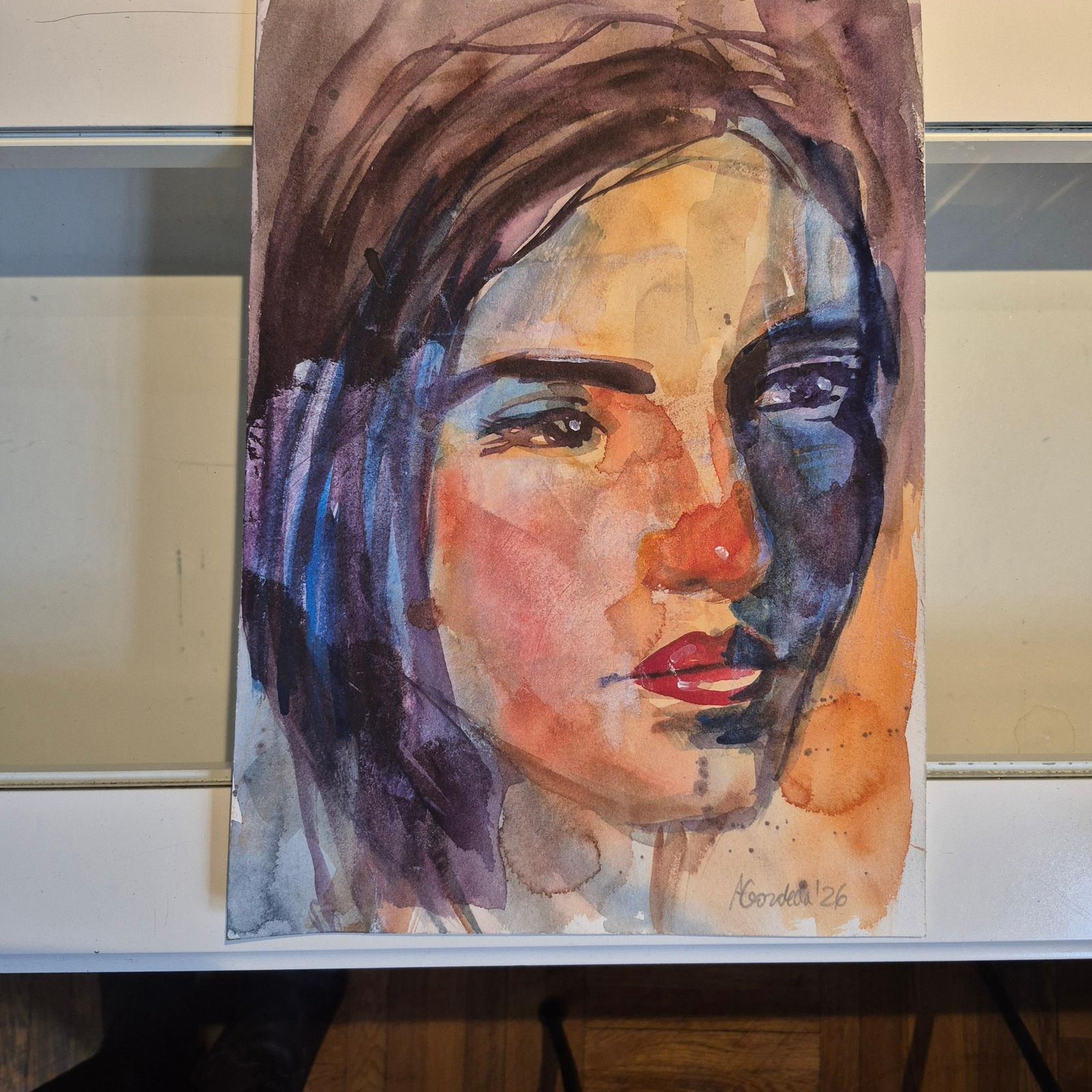 Anna Masiul Gozdeckaimprovisations, Contemporary Painting, Acrylic On Paper, Polish Artist2026 photo vinterior