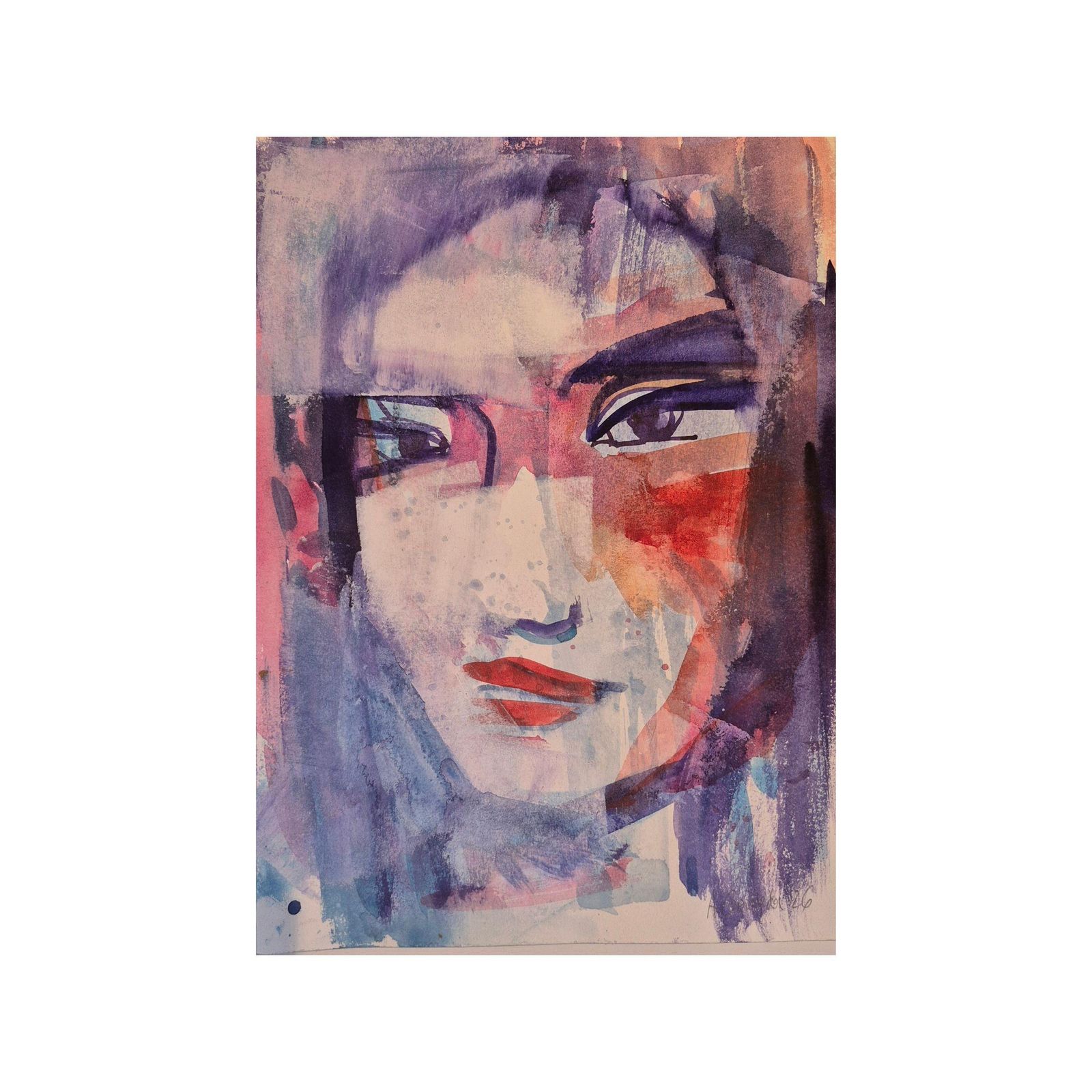 Anna Masiul Gozdeckaimprovisations, Contemporary Painting, Acrylic On Paper, Polish Artist2026 photo furniture
