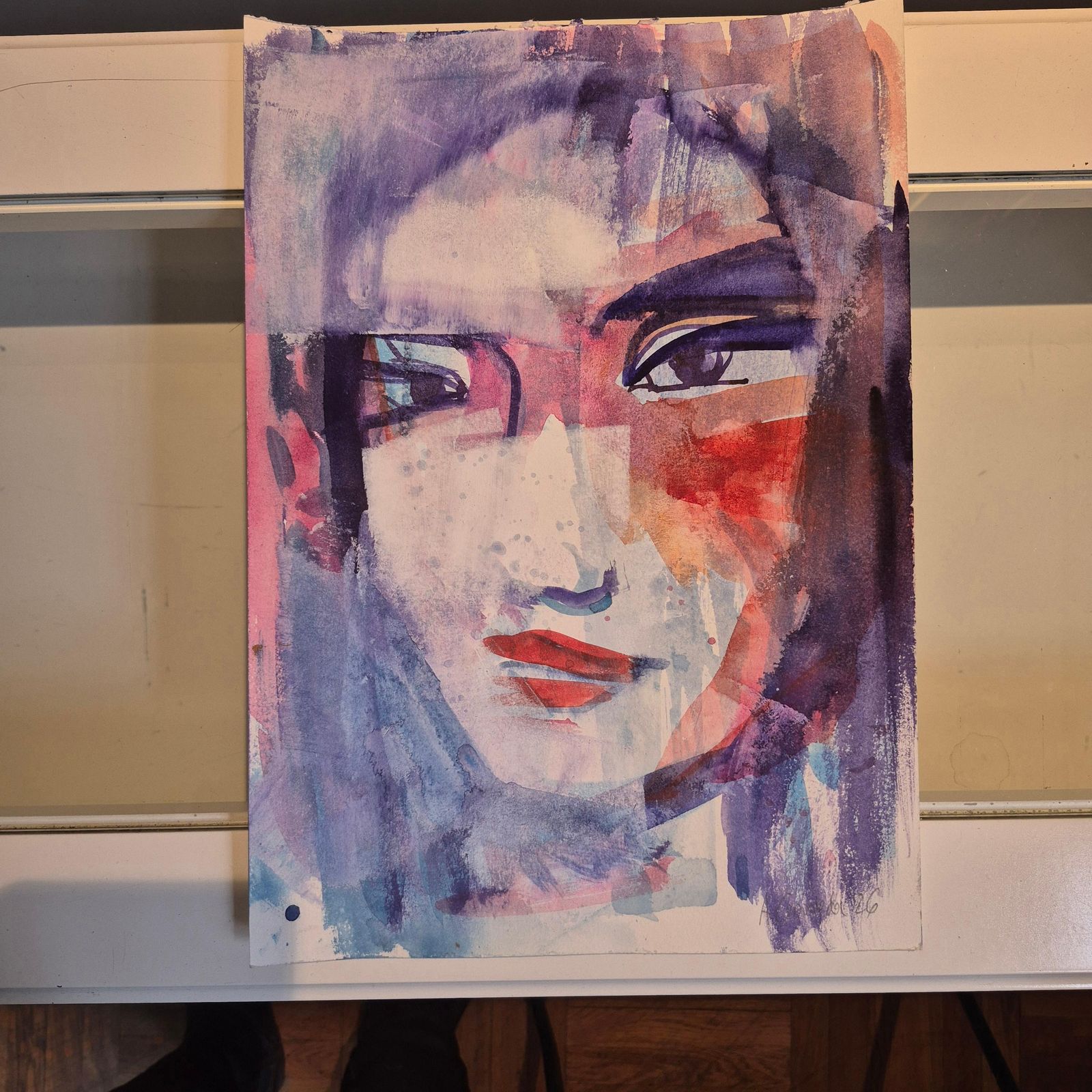 Anna Masiul Gozdeckaimprovisations, Contemporary Painting, Acrylic On Paper, Polish Artist2026 photo vinterior