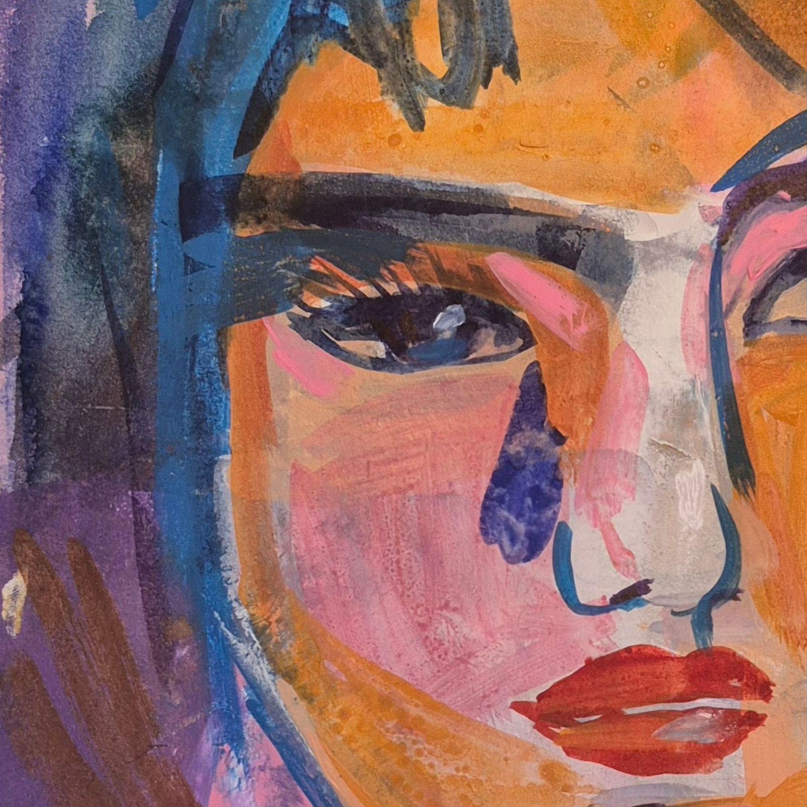Anna Masiul Gozdeckaimprovisations, Contemporary Painting, Acrylic On Paper, Polish Artist2026 photo Art