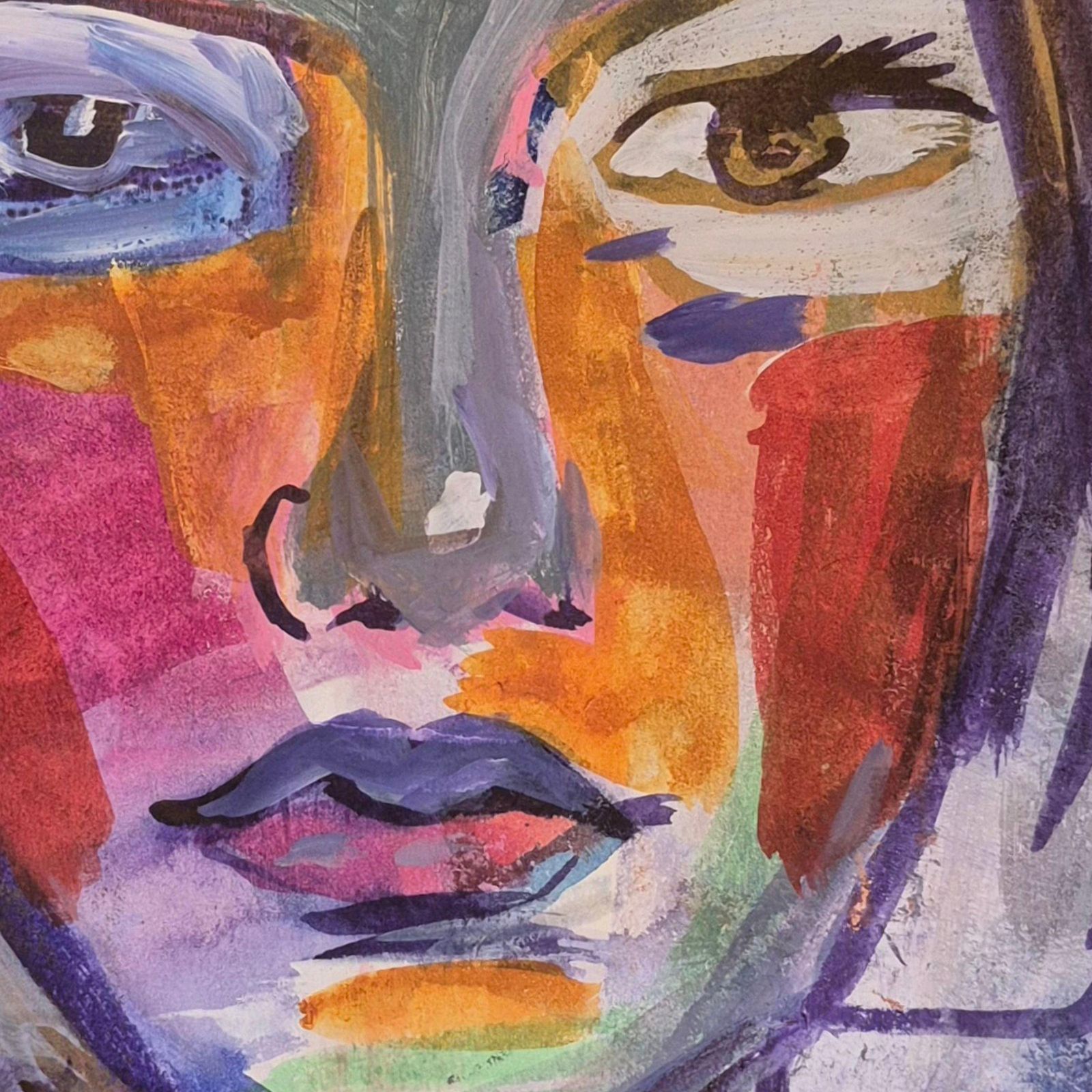 Anna Masiul Gozdeckaimprovisations, Contemporary Painting, Acrylic On Paper, Polish Artist2026 photo 234.0