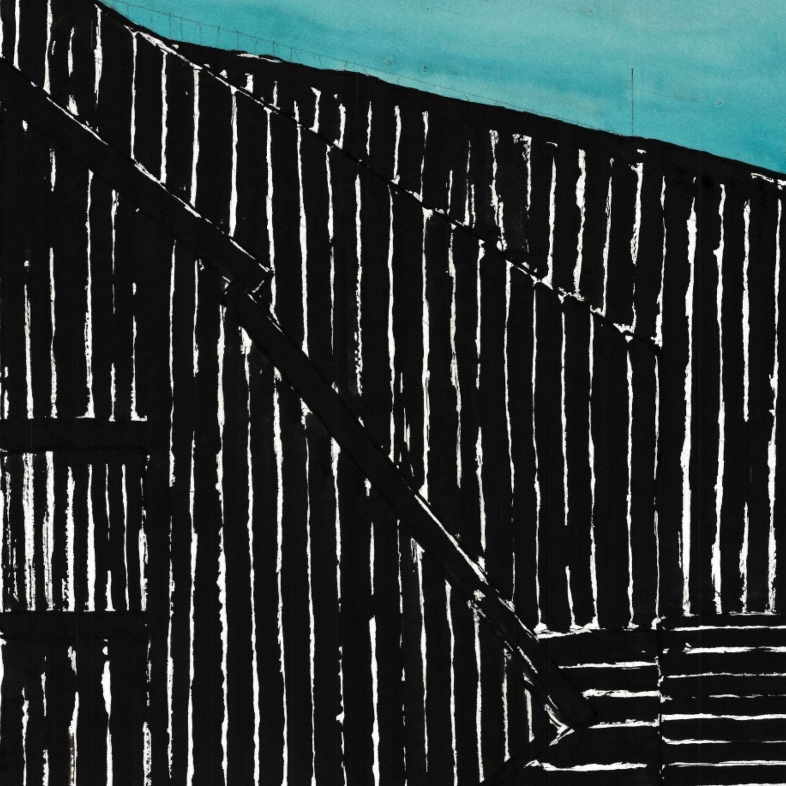 Konrad Kucza Kuczynskihommage To Fijalkowski, Ink On Paper, Polish Artist, Black And White2022 photo Art