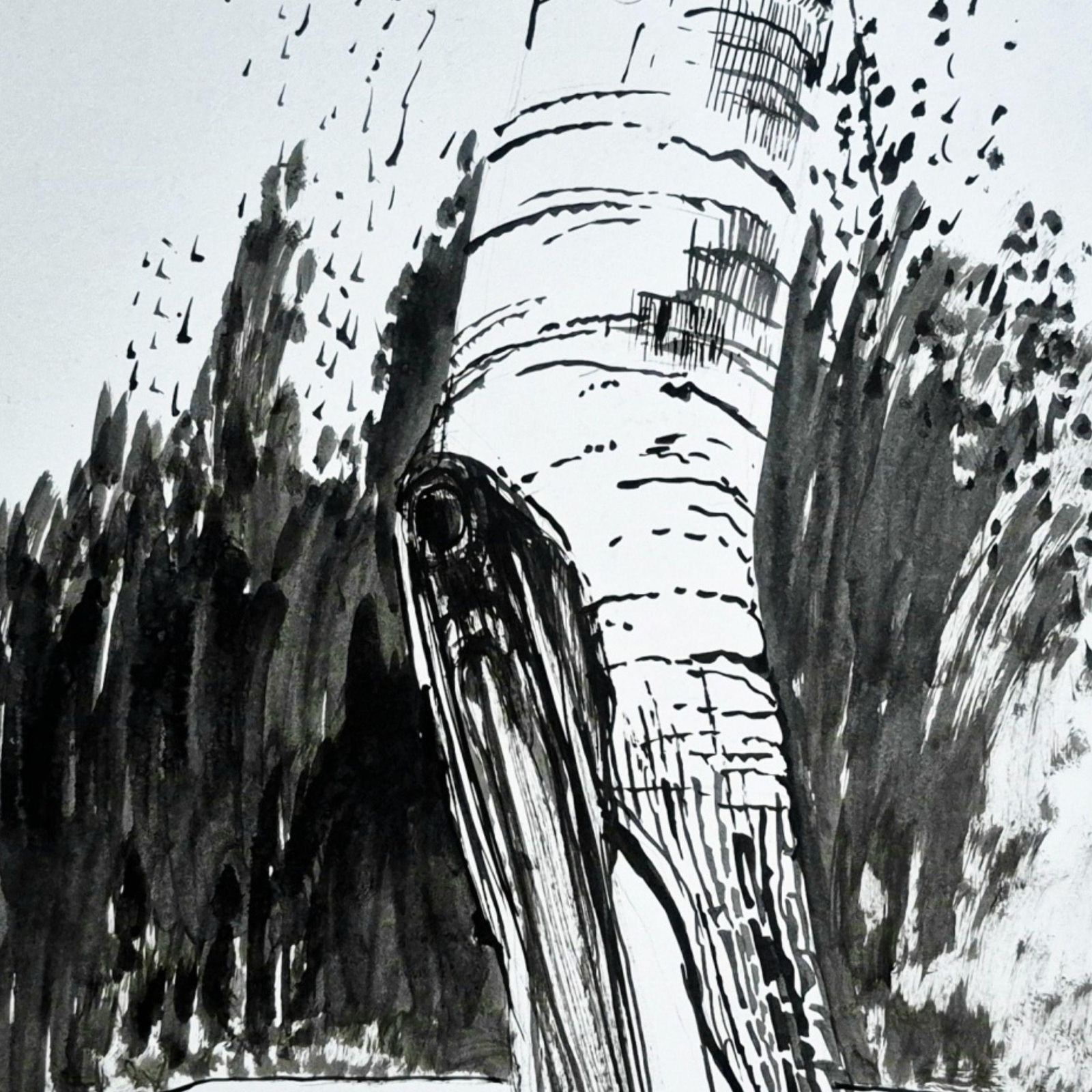 Konrad Kucza Kuczynskitrees  Trees Die Standing, Ink On Paper, Polish Artist, Black And White1999 photo Art