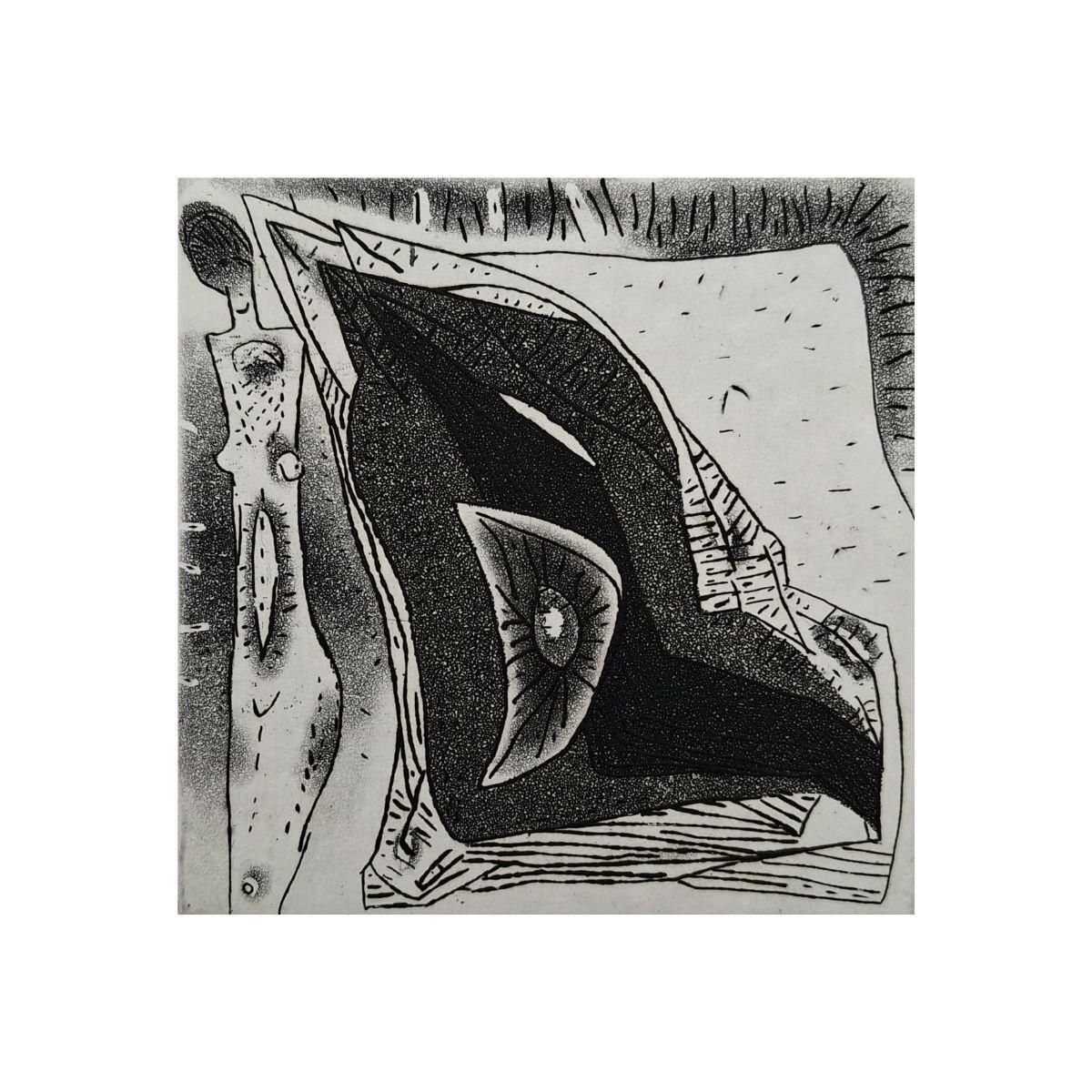 Jerzy Dmitrukthe Woman And Her Abstractness   21st Century, Contemporary Etching2008