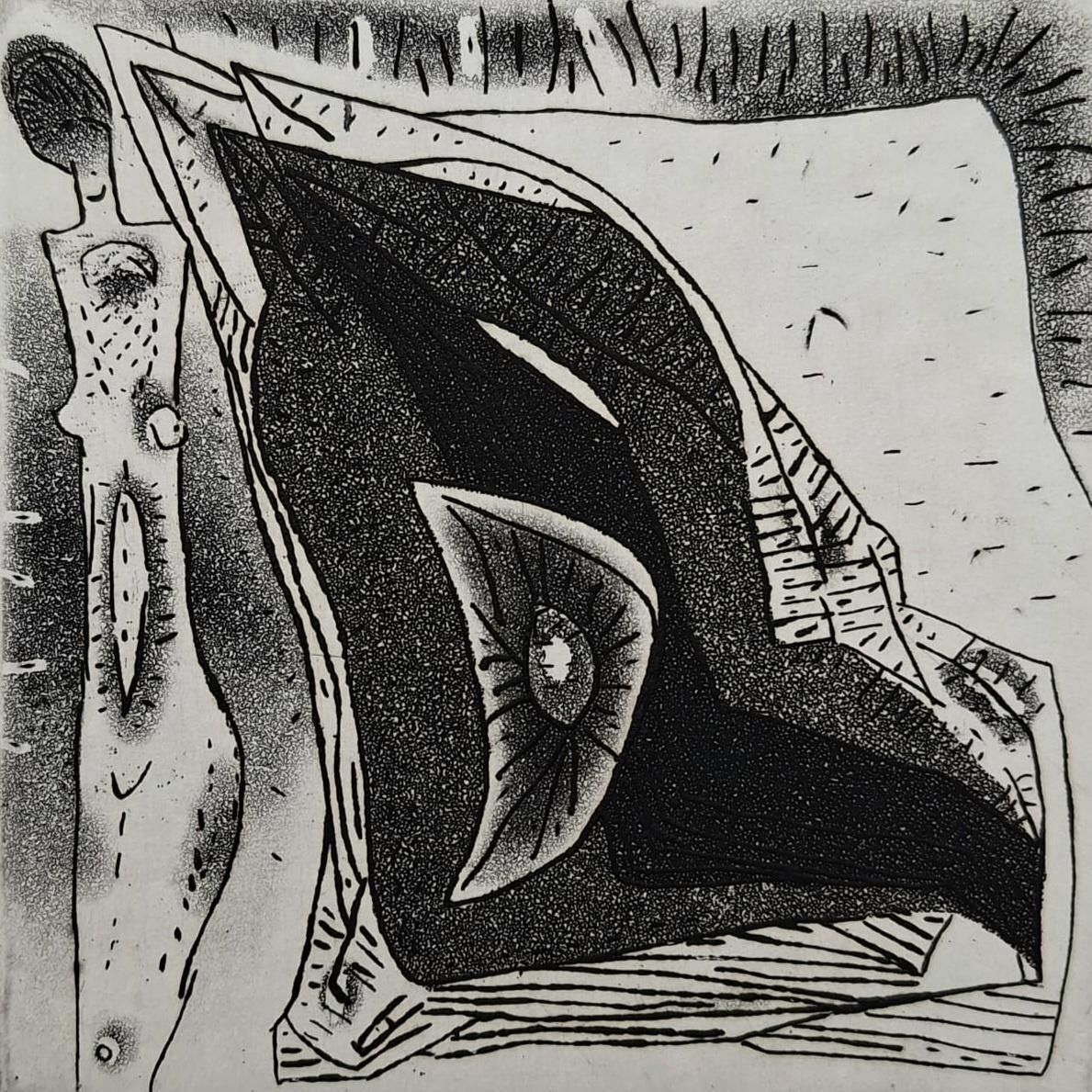 Jerzy Dmitrukthe Woman And Her Abstractness   21st Century, Contemporary Etching2008 photo 265.0