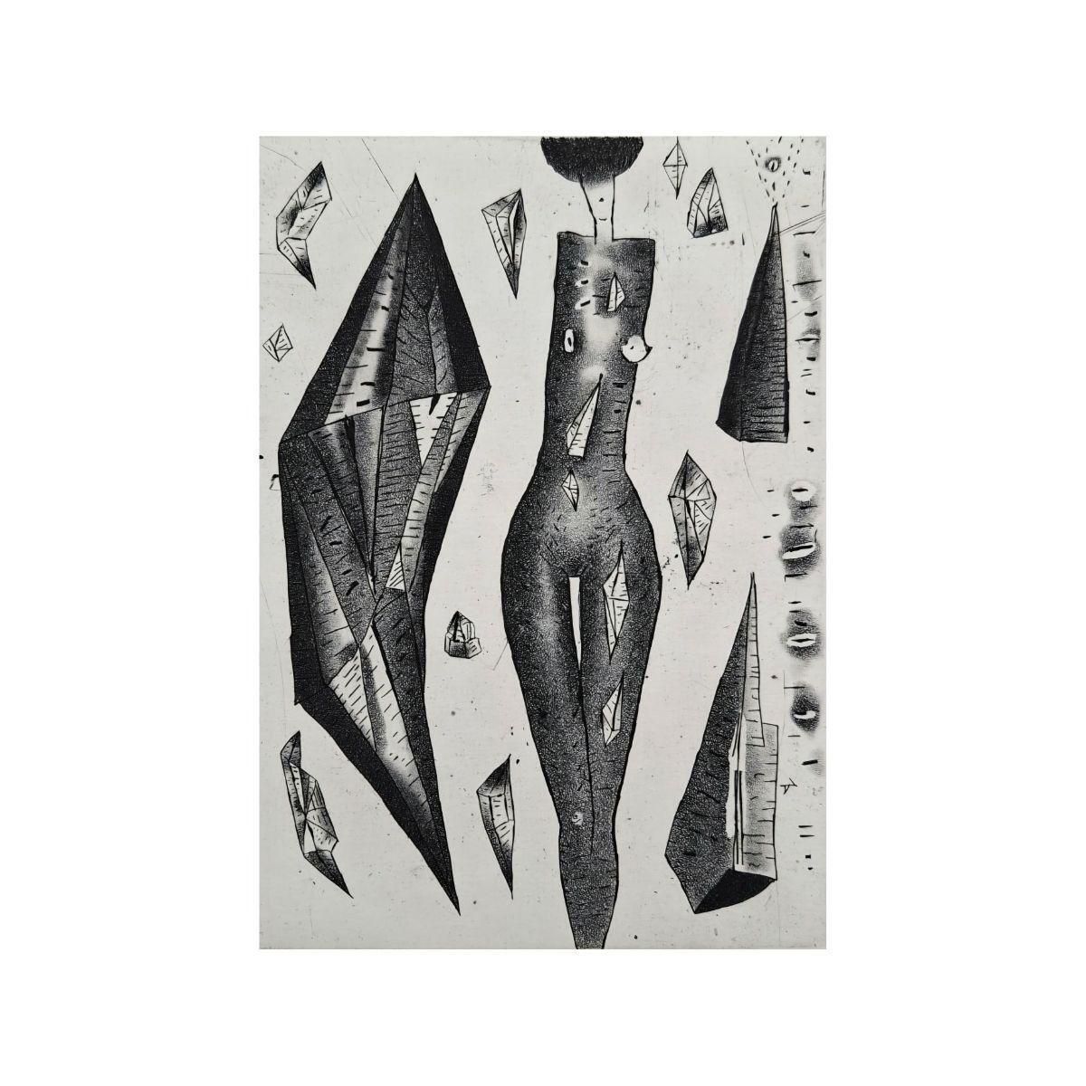 Jerzy Dmitrukthe Ideal Of A Spatial Figure   21st Century, Contemporary Etching2017