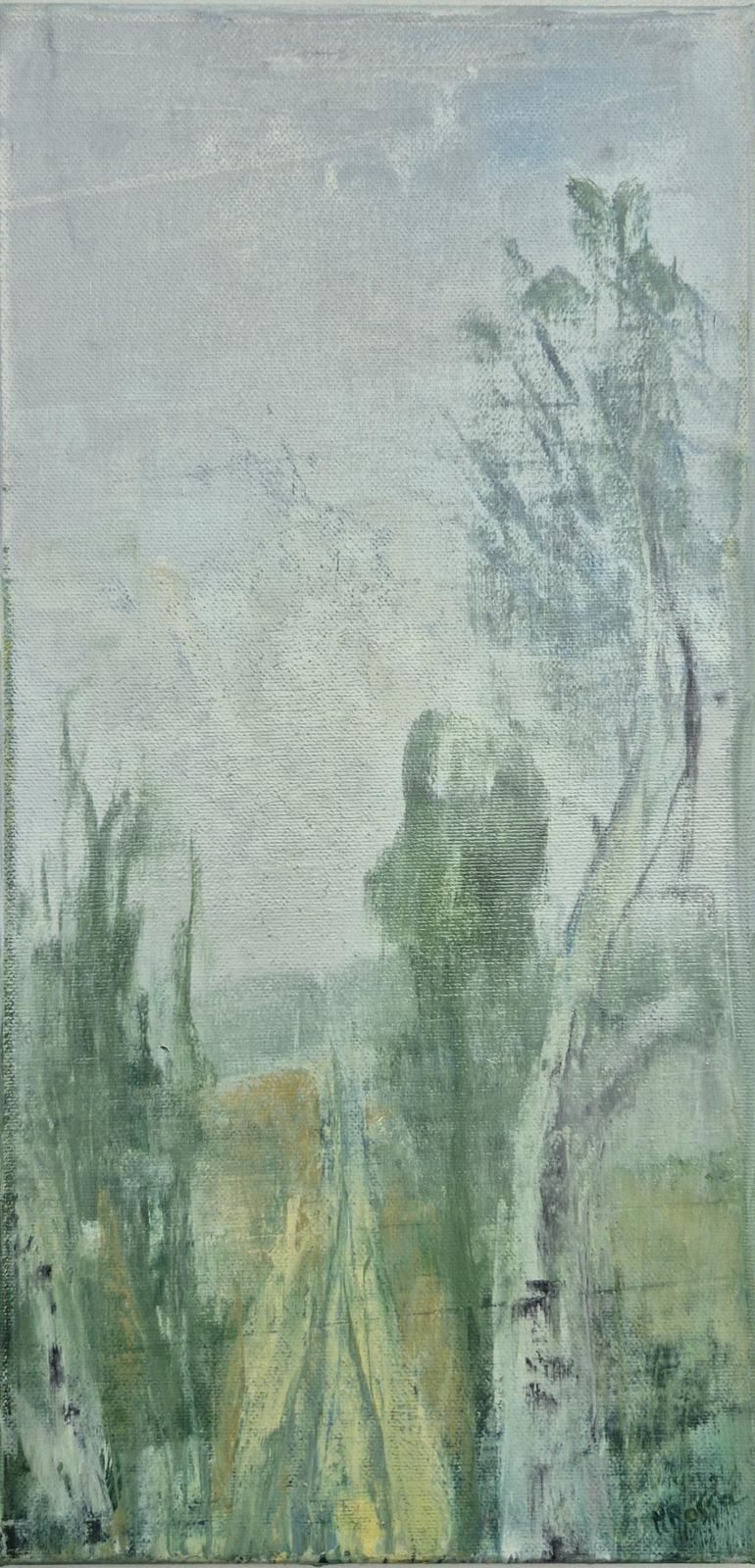 Monika Rossavertical Landscape   Contemporary Oil Painting, Polish Artist2025