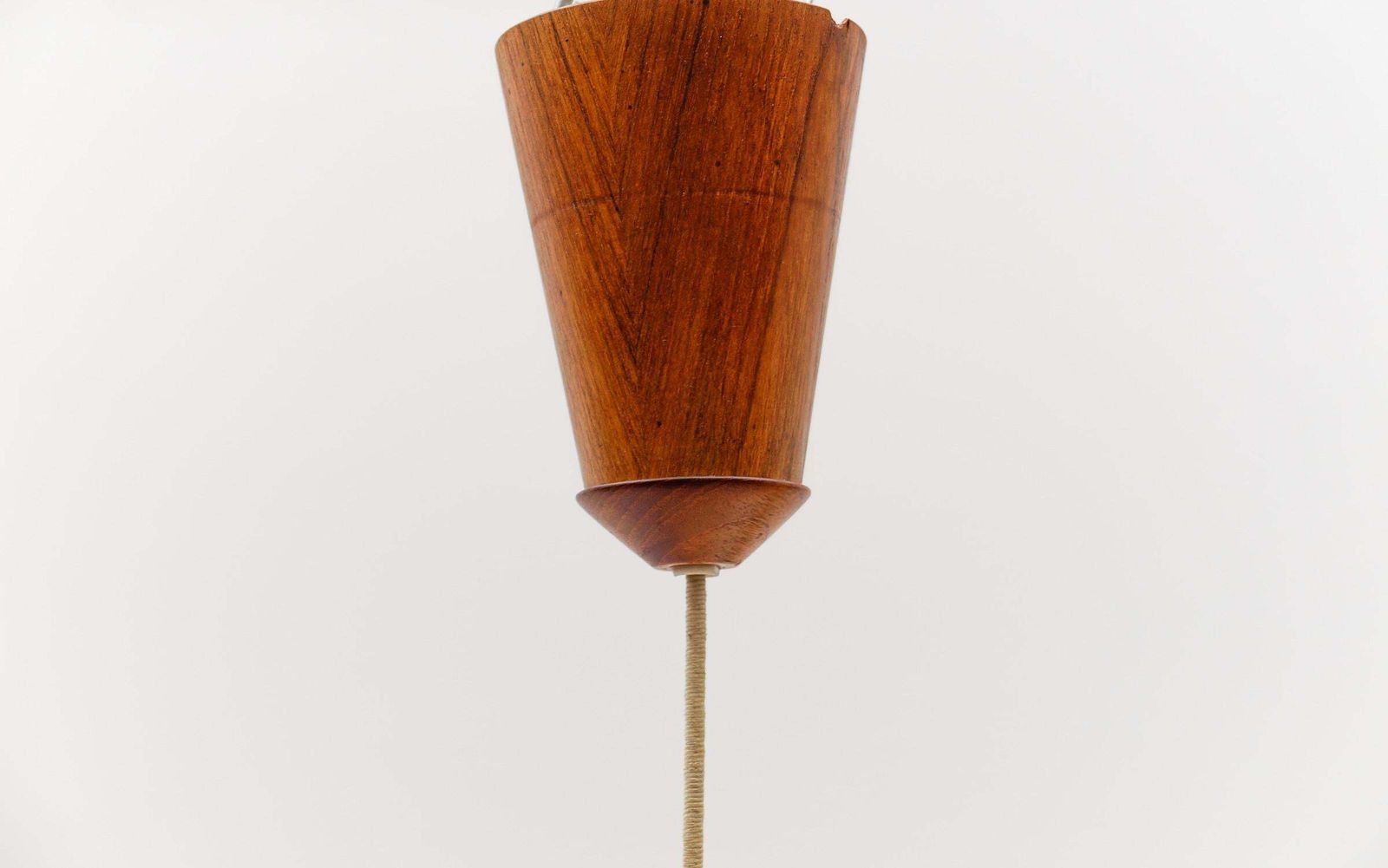 photo buy Lovely Adjustable Japanese Style Ceiling Lamp Made In Teak By Temde Swiss, 1960s