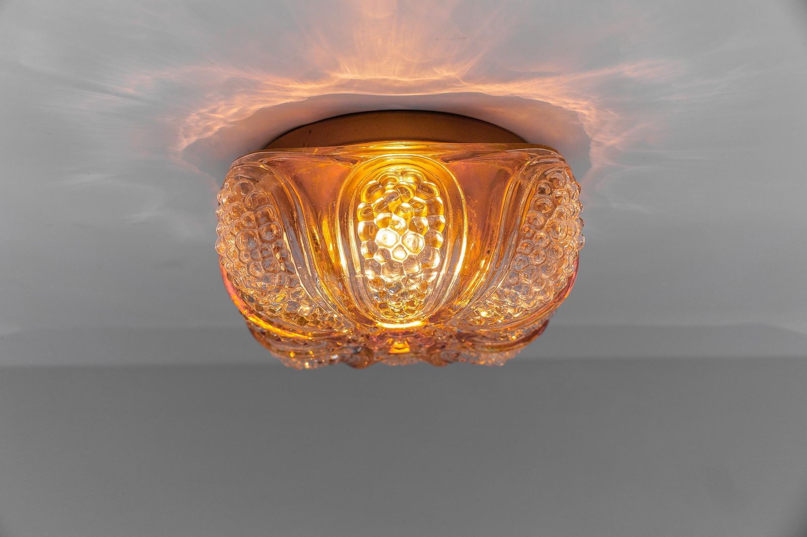 photo for sale Pair Of Bubble Glass Wall Lamps Or Flush Mounts, 1960s Limburg