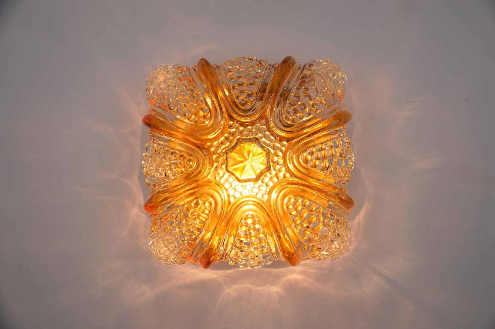 1040.0 Pair Of Bubble Glass Wall Lamps Or Flush Mounts, 1960s Limburg photo