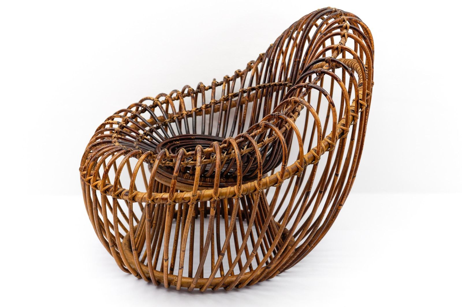 photo furniture Janine Abraham & Dirk Jan Rol Armchair Rattan And Bamboo, 1950s