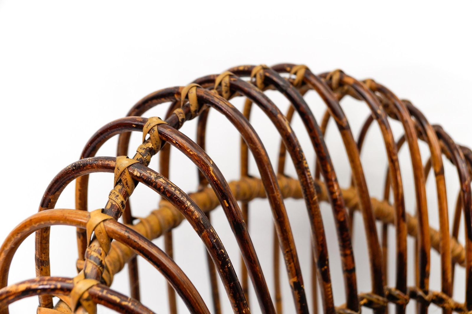 3931.0 Janine Abraham & Dirk Jan Rol Armchair Rattan And Bamboo, 1950s photo