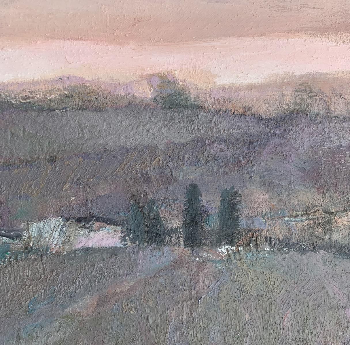 Katarzyna Zwolińskalavender Fields. Contemporary Landscape Painting, Texture, Polish Art2019 photo Art