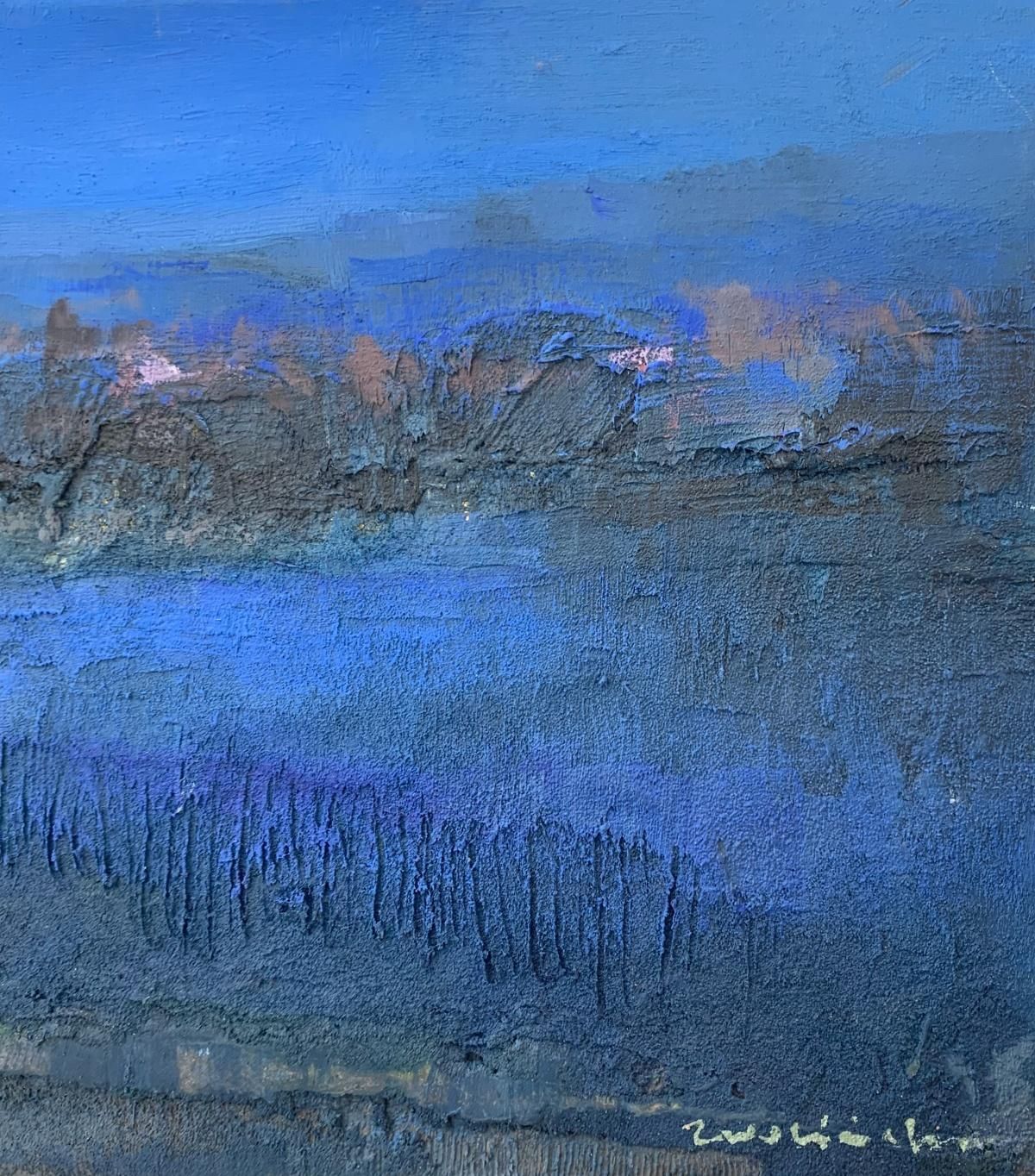 Katarzyna Zwolińskanokturn. Contemporary Landscape Painting, Texture, Polish Art2019 photo Art