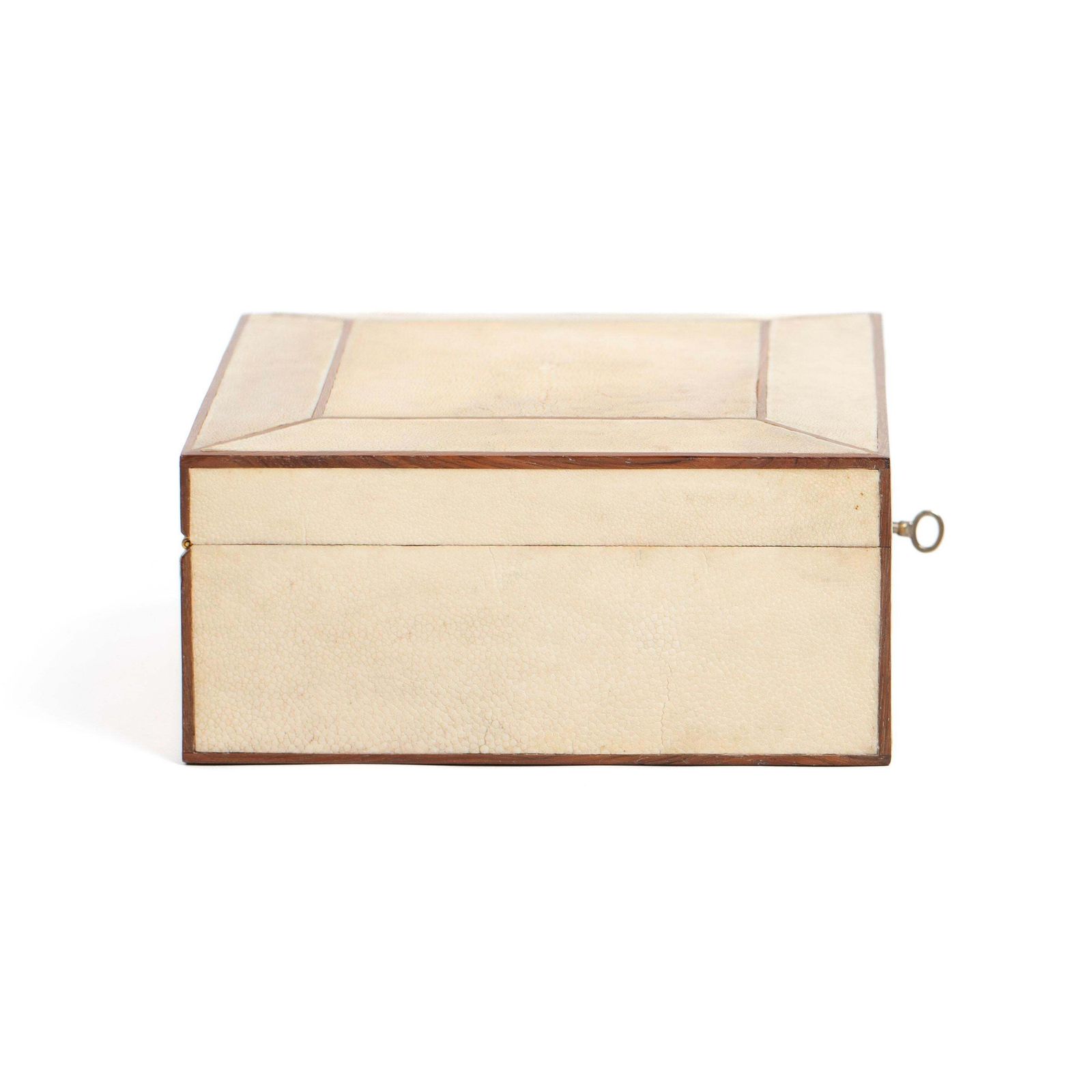 French Art Déco Rectangular Galuchat Leather Box For Cigars Etc. From The 1940s photo for sale