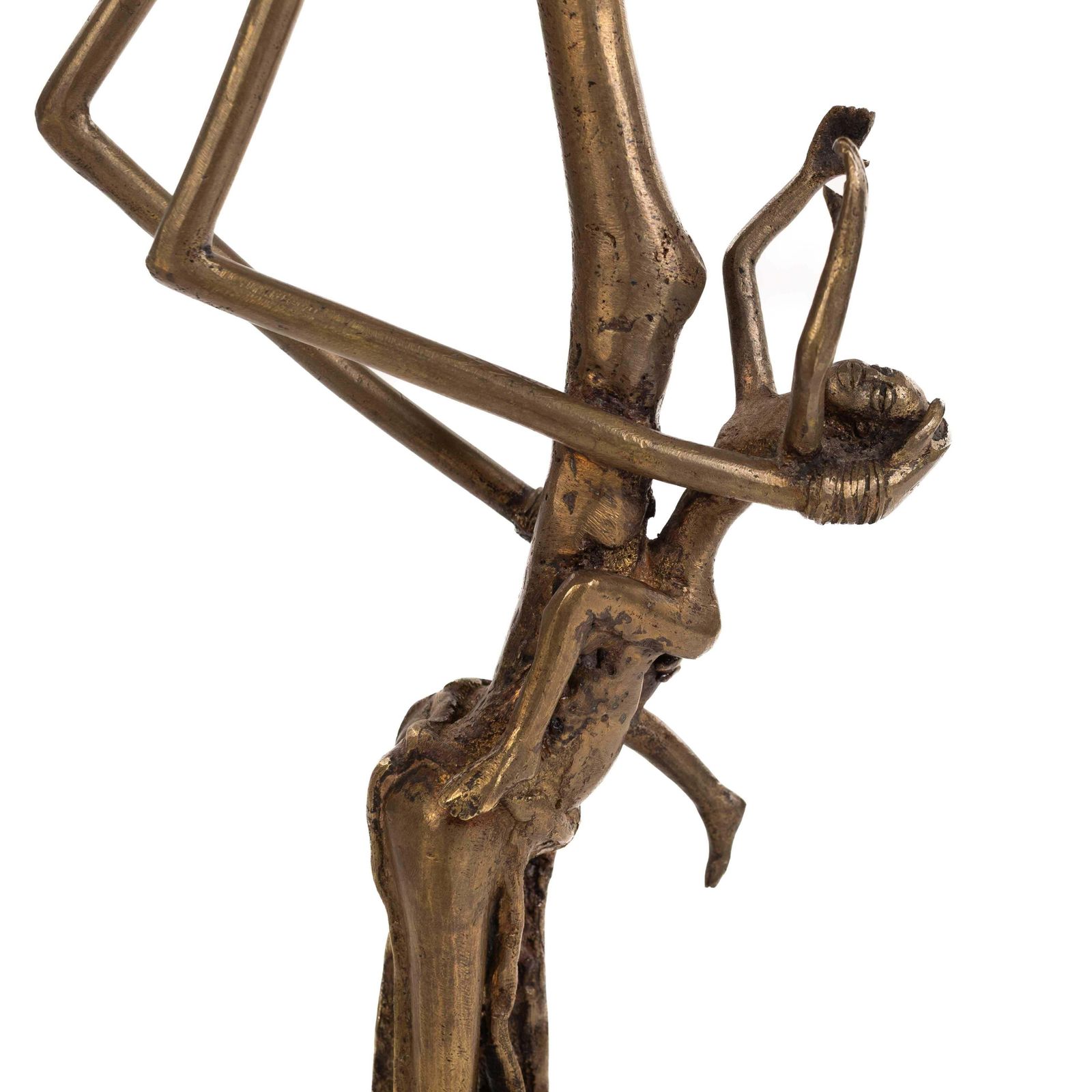 photo for sale African Dogon Tribal Bronze Figure “Mother With Child" Burkina Faso, 1970s