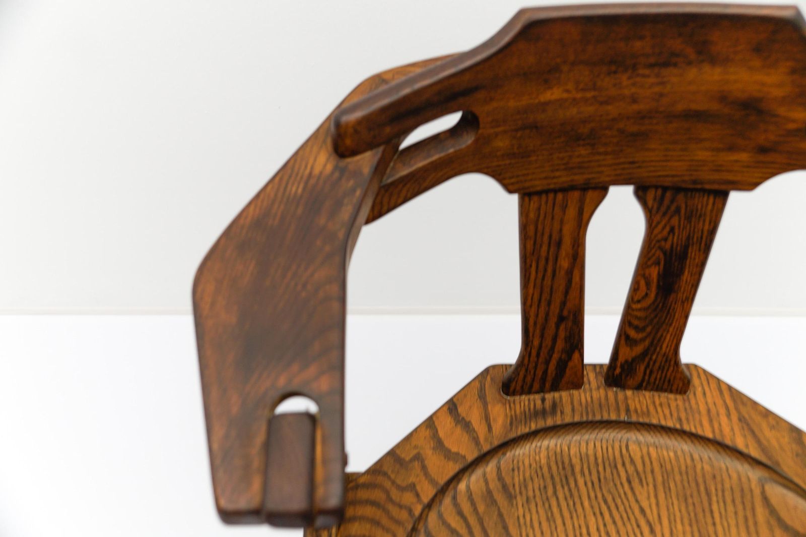 Furniture French Provincial Oak Chair, 1960s Mid Century Modern photo