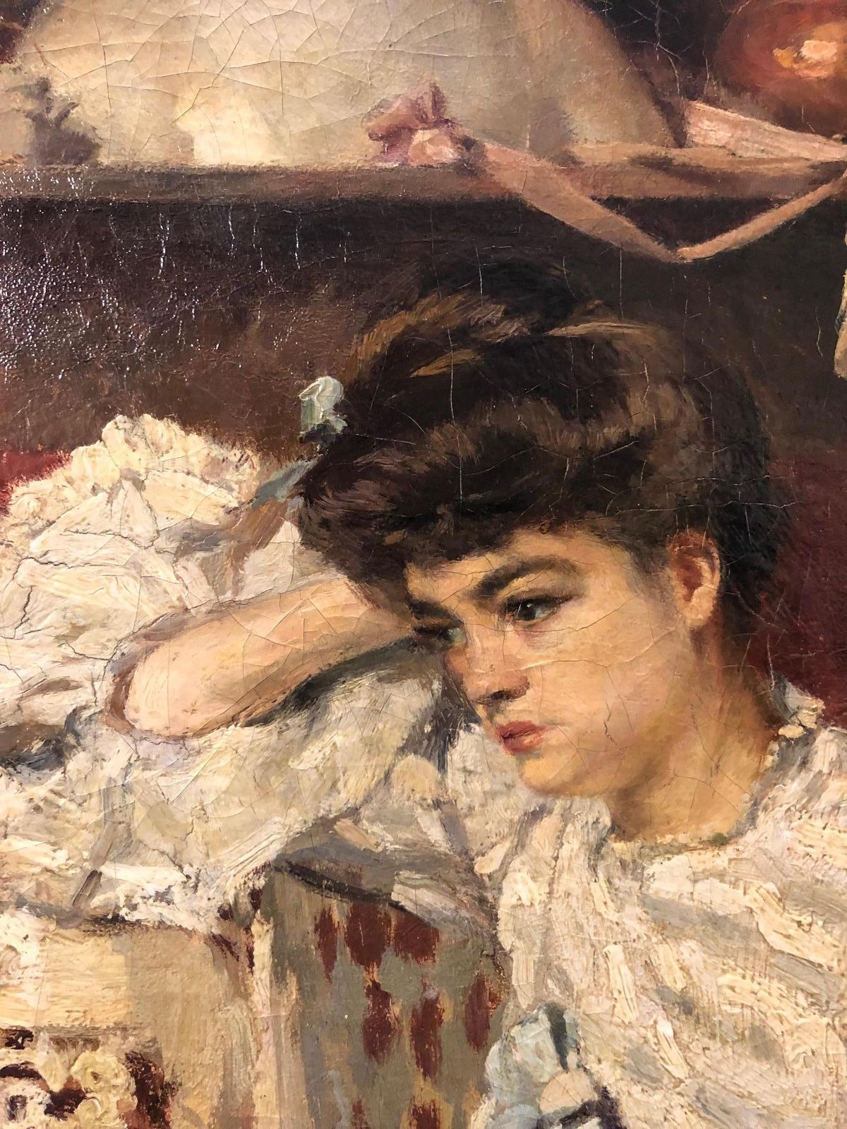 Ernest Jean Joseph Godfrinonelegant Woman In The Living Room , Impressionist, Woman, Interior, 19 Th 1898ca1898 photo Art