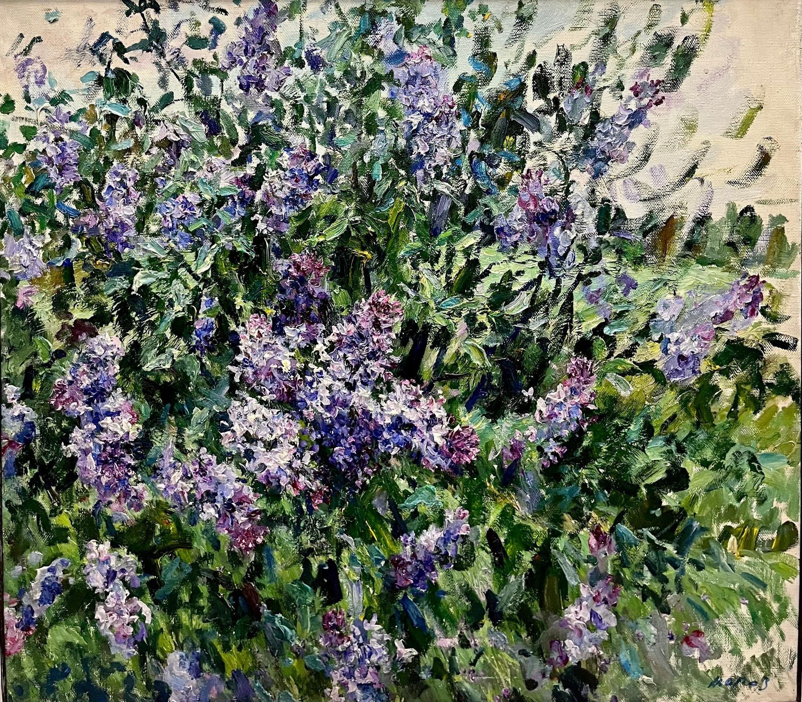 Georgij Moroz" Lillà" Olio  Cm. 98 X 88 20022002