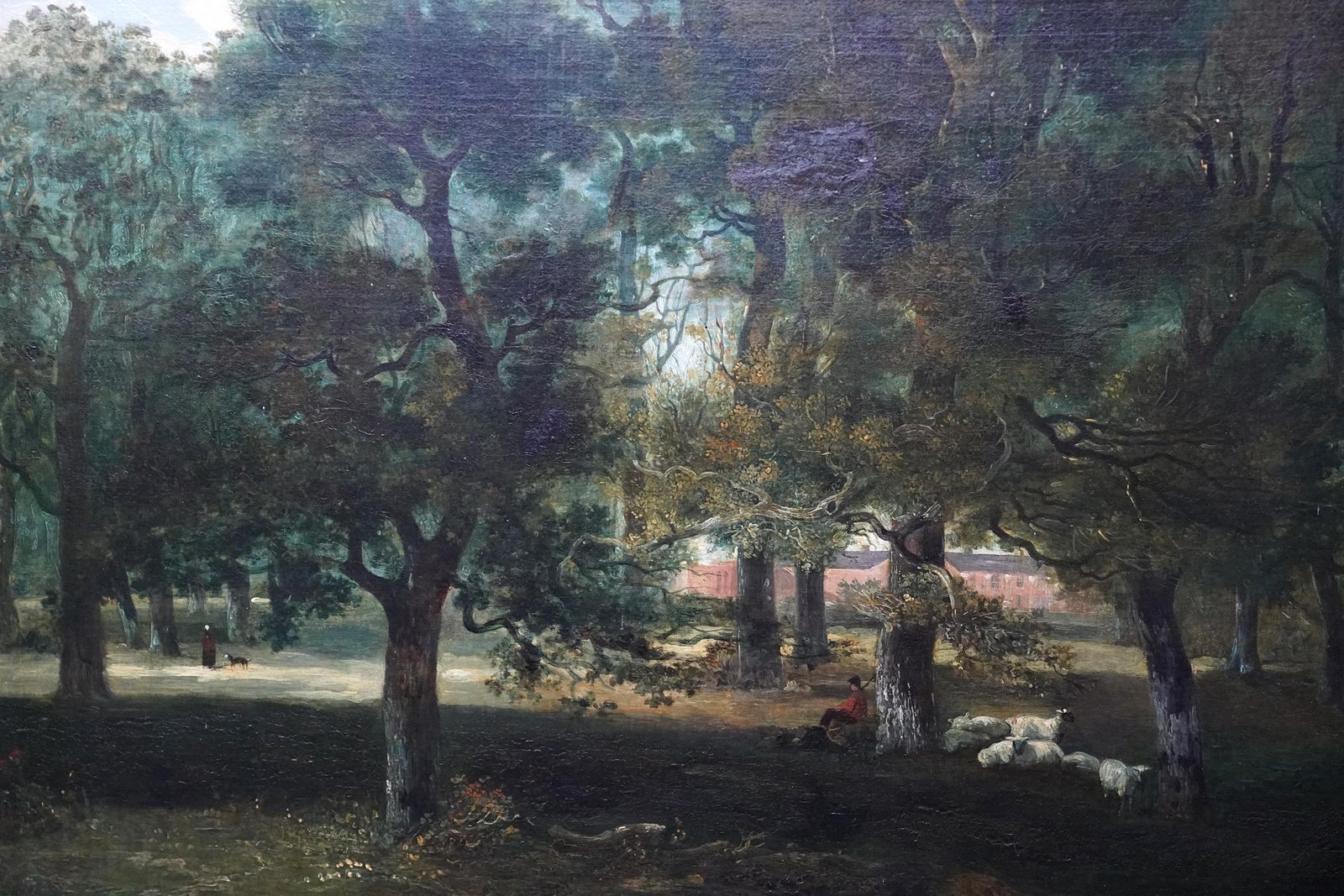 Woodland Scene Chapelfields, Norwich   British Old Master Oil Painting Aft Cromecirca 1820 photo for sale