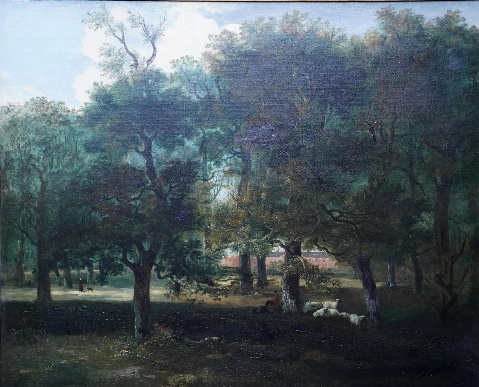 photo vinterior Woodland Scene Chapelfields, Norwich   British Old Master Oil Painting Aft Cromecirca 1820