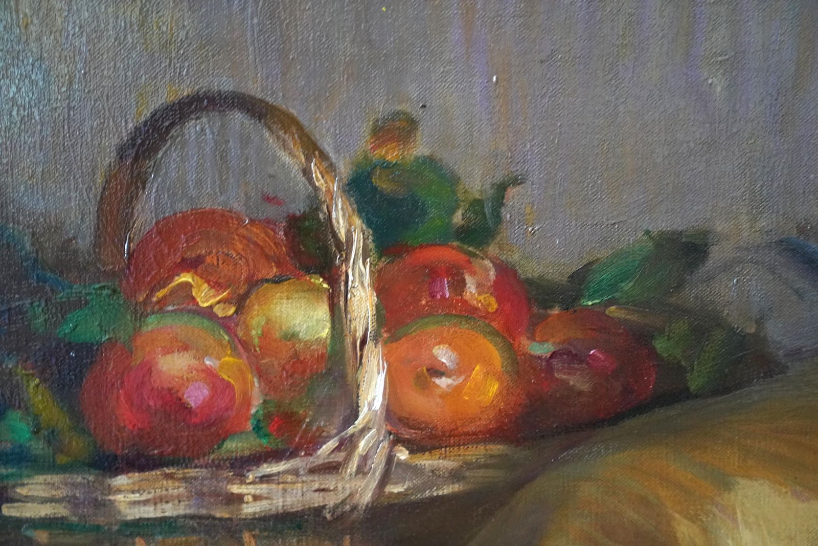 Robert Hopethe Golden Apple   British Rsa Exh Art Female Portrait Oil Painting Peacock Bird1919 photo vintage