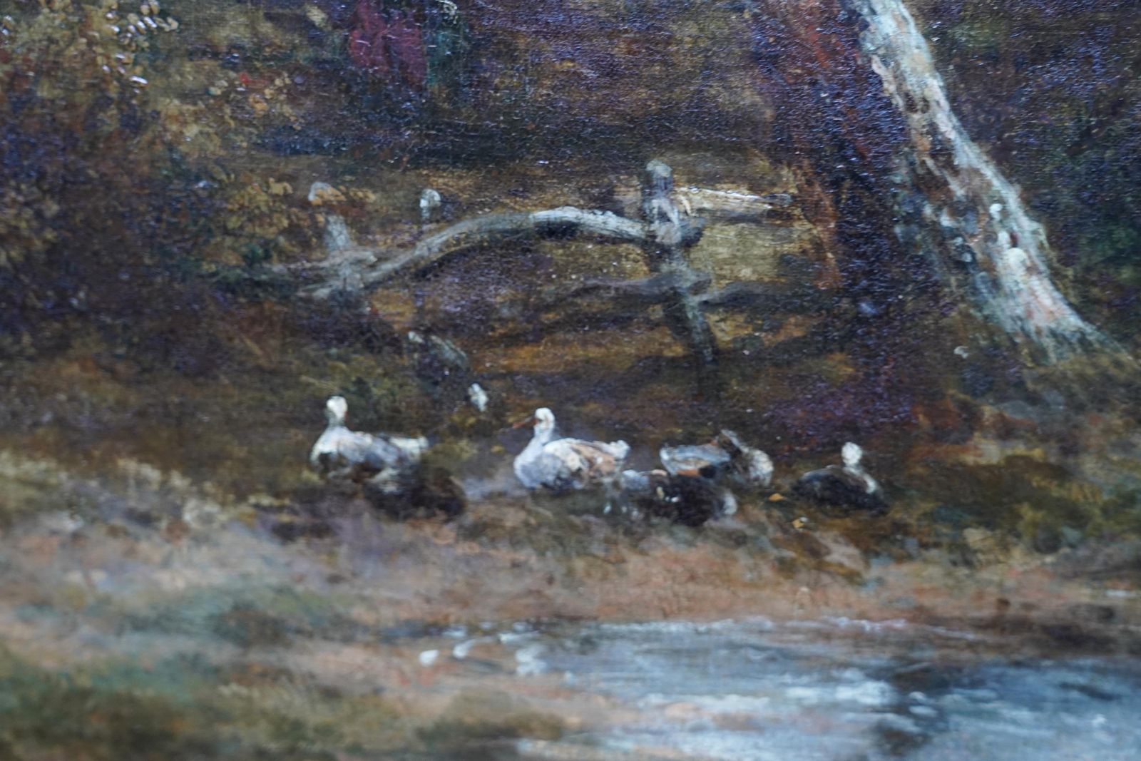 Art Frederick Waters Wattslandscape With Carthorses Watering   British Victorian Art Oil Paintingcirca 1850 photo