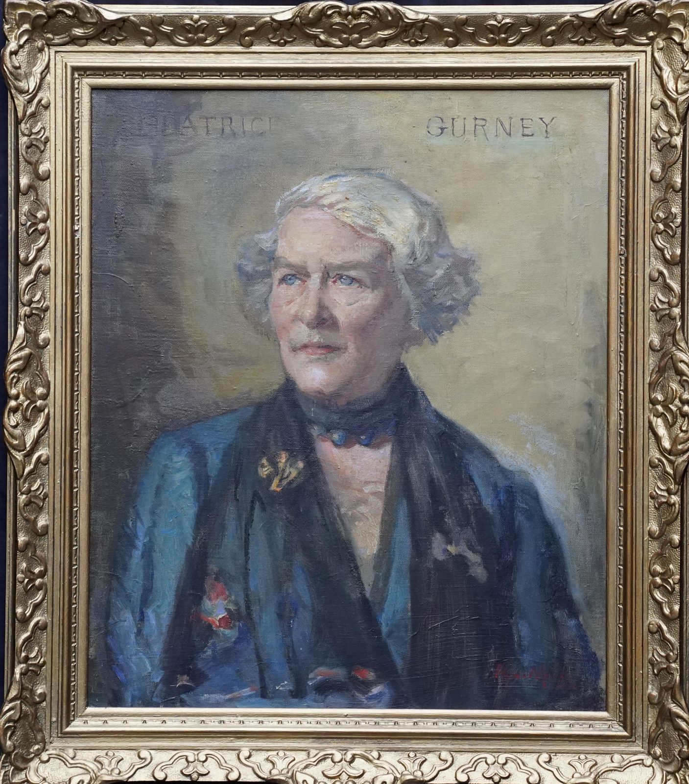 Rose Meadportrait Of Beatrice Gurney   British 1920's Impressionist Art Oil Paintingcirca 1920