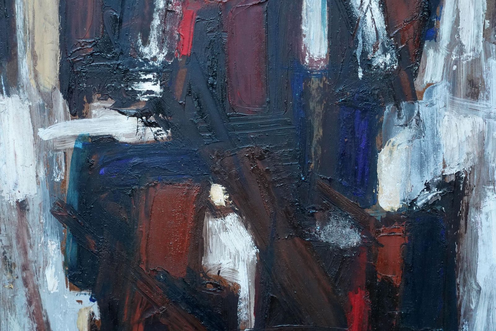 Leo Davyabstract 1955   British Abstract  Oil Painting Slade School Artist1955 photo buy