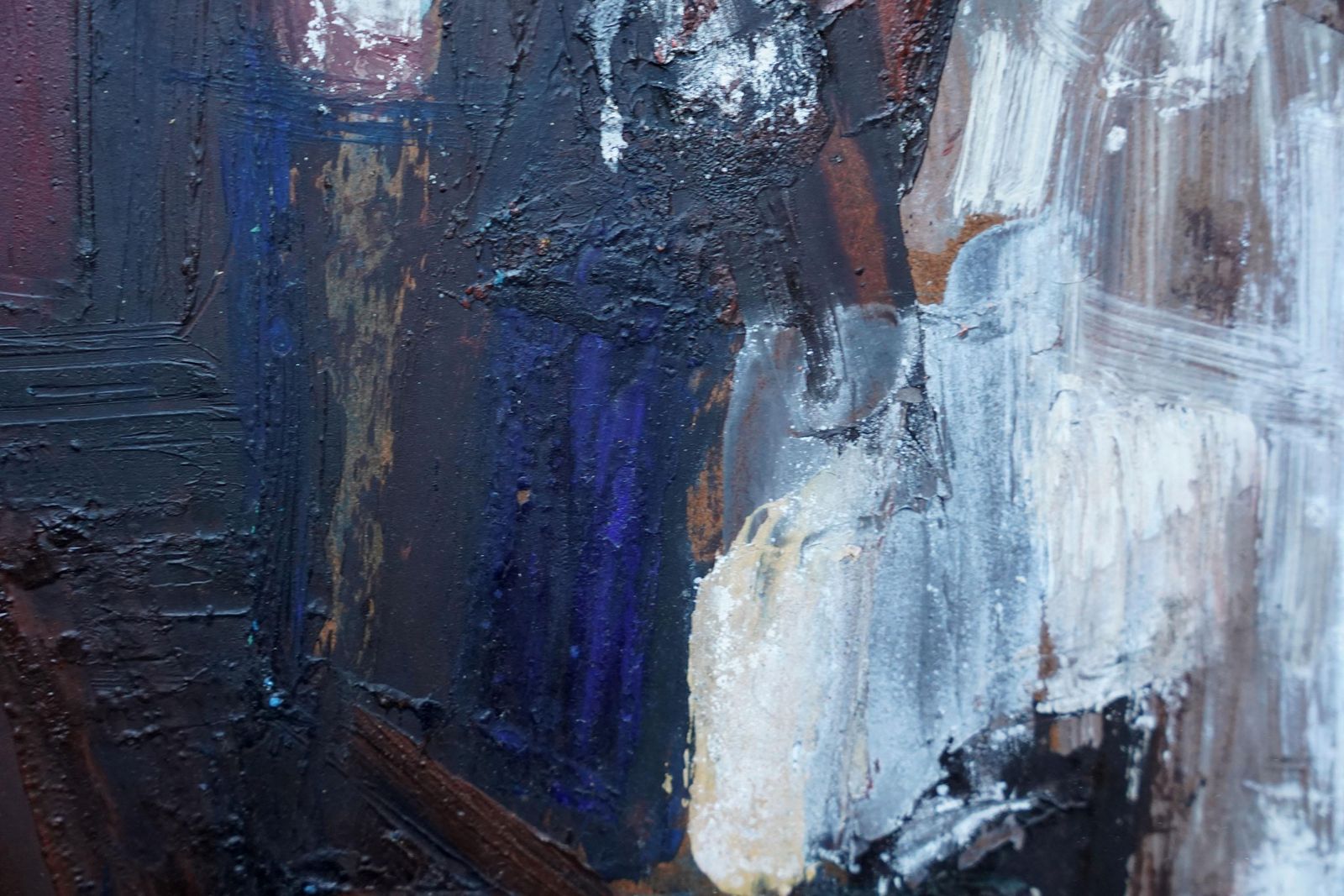 Art Leo Davyabstract 1955   British Abstract  Oil Painting Slade School Artist1955 photo