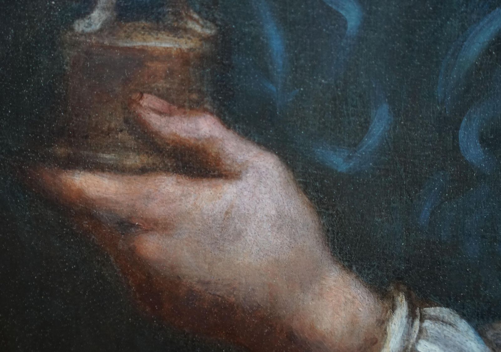 Portrait Of A Lady Holding Statuette   Italian Baroque Old Master Oil Paintingcirca 1685 photo 9178.0
