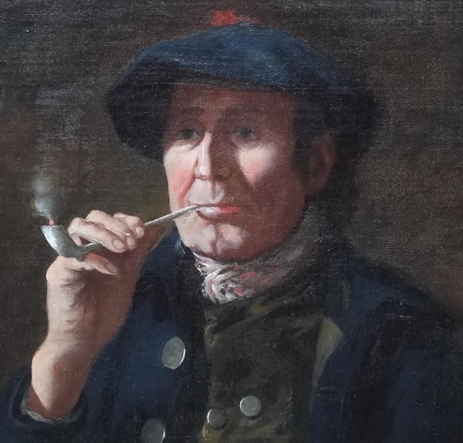 Unknownportrait Of Scottish Gentleman With Clay Pipe   18th Century Art Oil Paintingcirca 1700 photo 8918.0