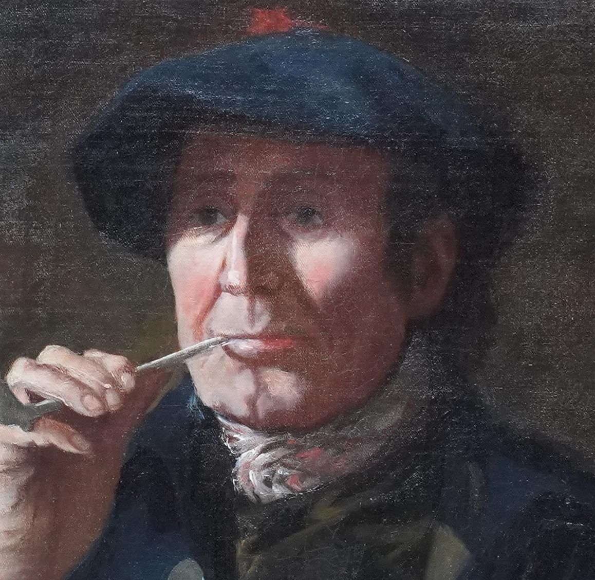 Unknownportrait Of Scottish Gentleman With Clay Pipe   18th Century Art Oil Paintingcirca 1700 photo vinterior