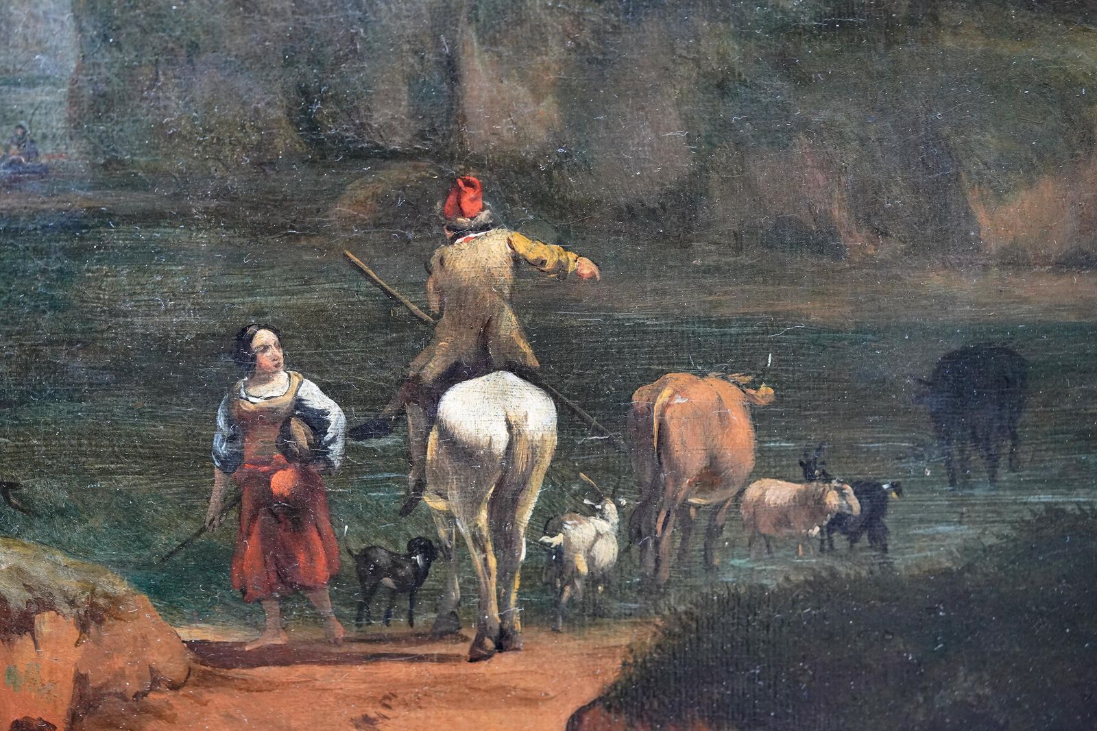 Abraham Jansz Begeynwooded Figurative River Landscape   Dutch 17thc Golden Age Art Oil Paintingcirca 1640 photo 8664.0
