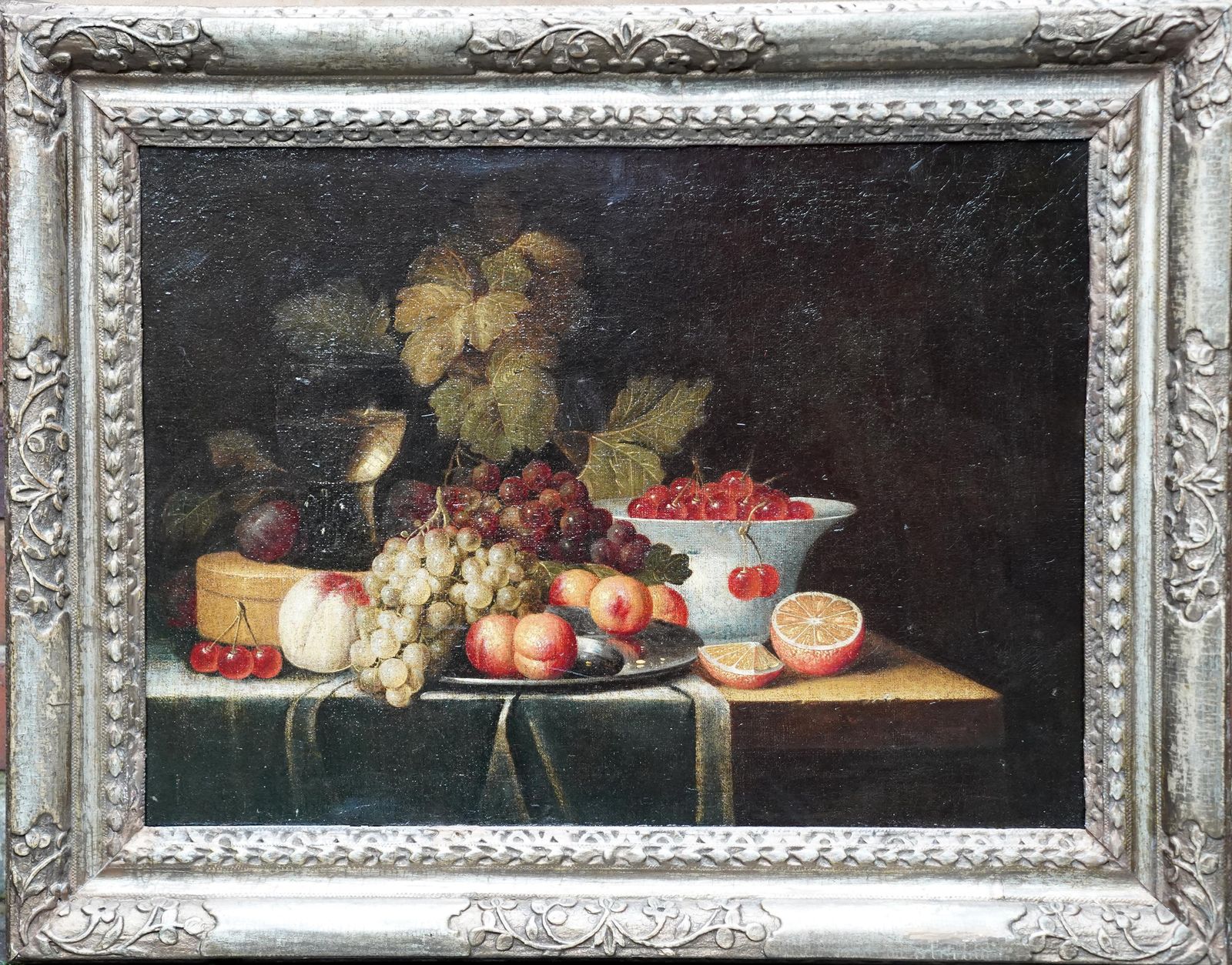 Still Life Of Fruit   Dutch 17th Century Art Old Master Still Life Oil Paintingcirca 1660