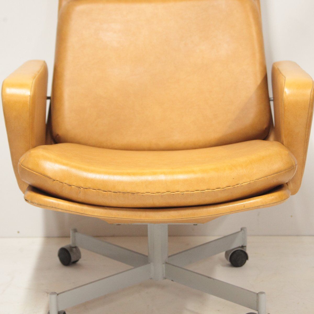 Mid Century Swivel Armchair By Miroslav Navratil For Interier Praha, 1970s photo furniture