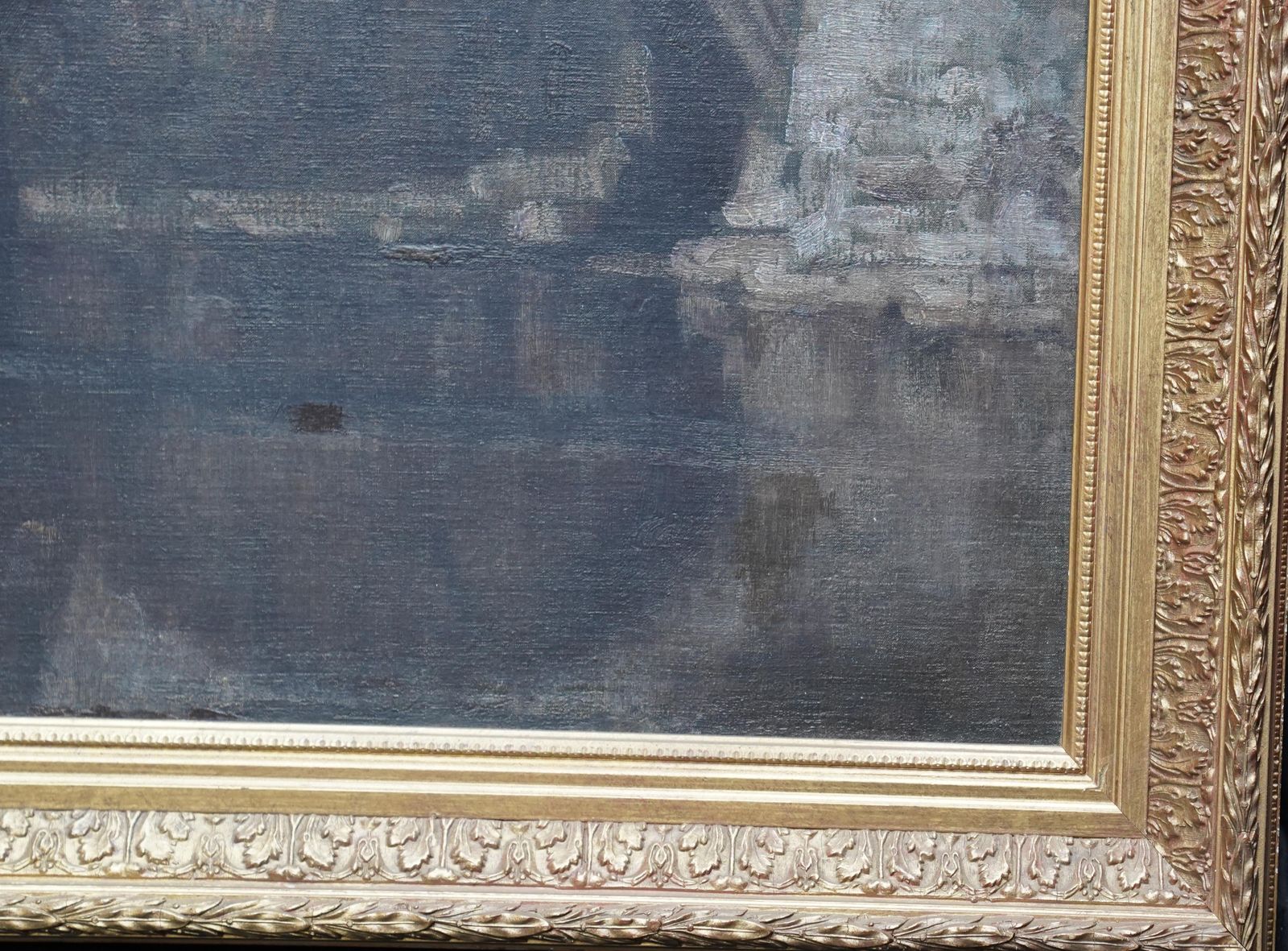 photo furniture Harold Speed Alcantara Bridge Toledo   British Victorian Art Spanish Landscape Oil Painting1894