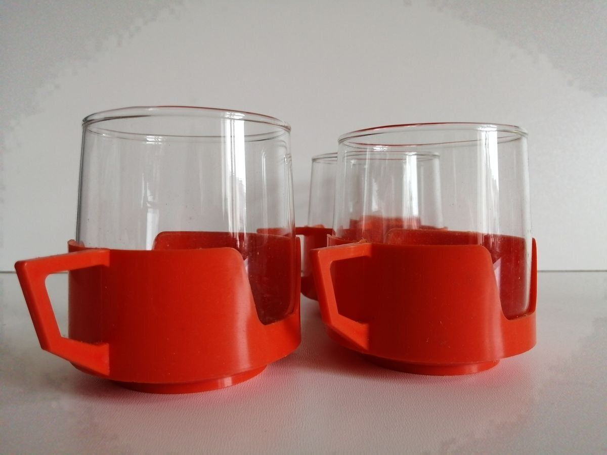 Vintage Glazenset Van Simax, Set Van 6 photo Woonaccessoires